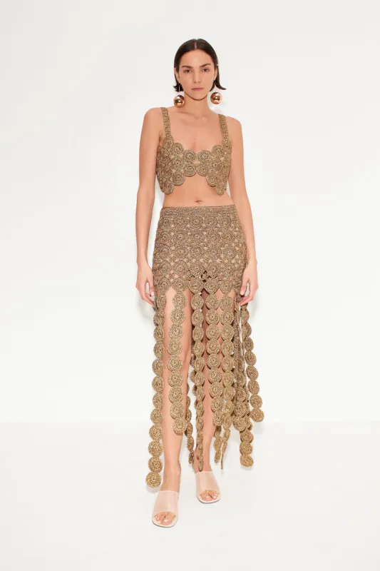 Beep Beep Crop Top in Star Gold sold by Simon Miller