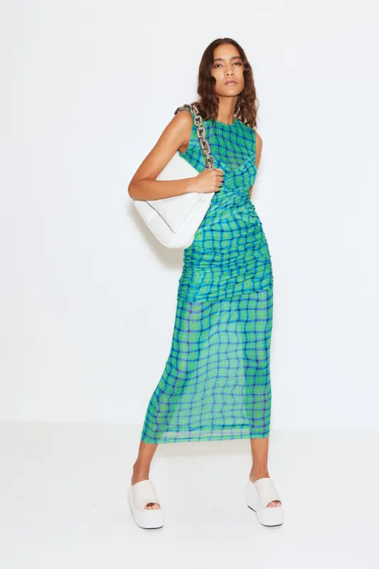 Kinny Dress in Green Plaid sold by Simon Miller