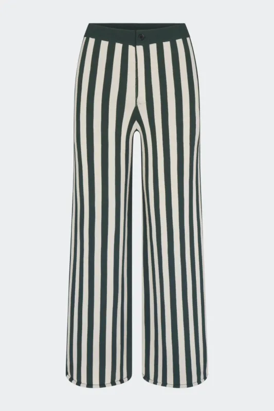 Knits By Jabber Pant in Gummy Green/Ecru sold by Simon Miller