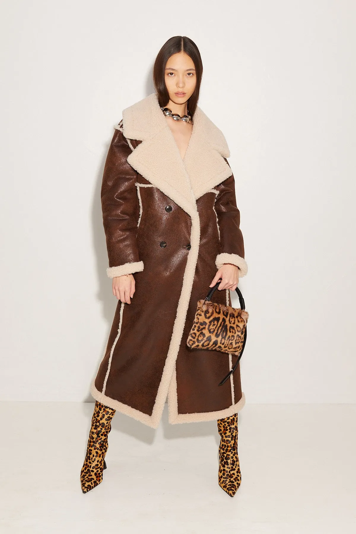 Jetz Coat in Choco Brown sold by Simon Miller product image thumbnail 5