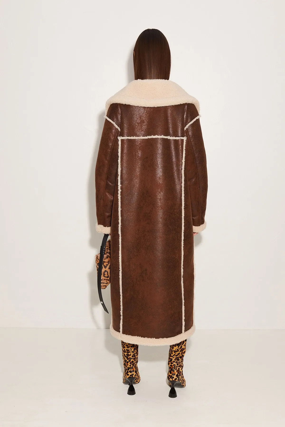Jetz Coat in Choco Brown sold by Simon Miller product image thumbnail 4