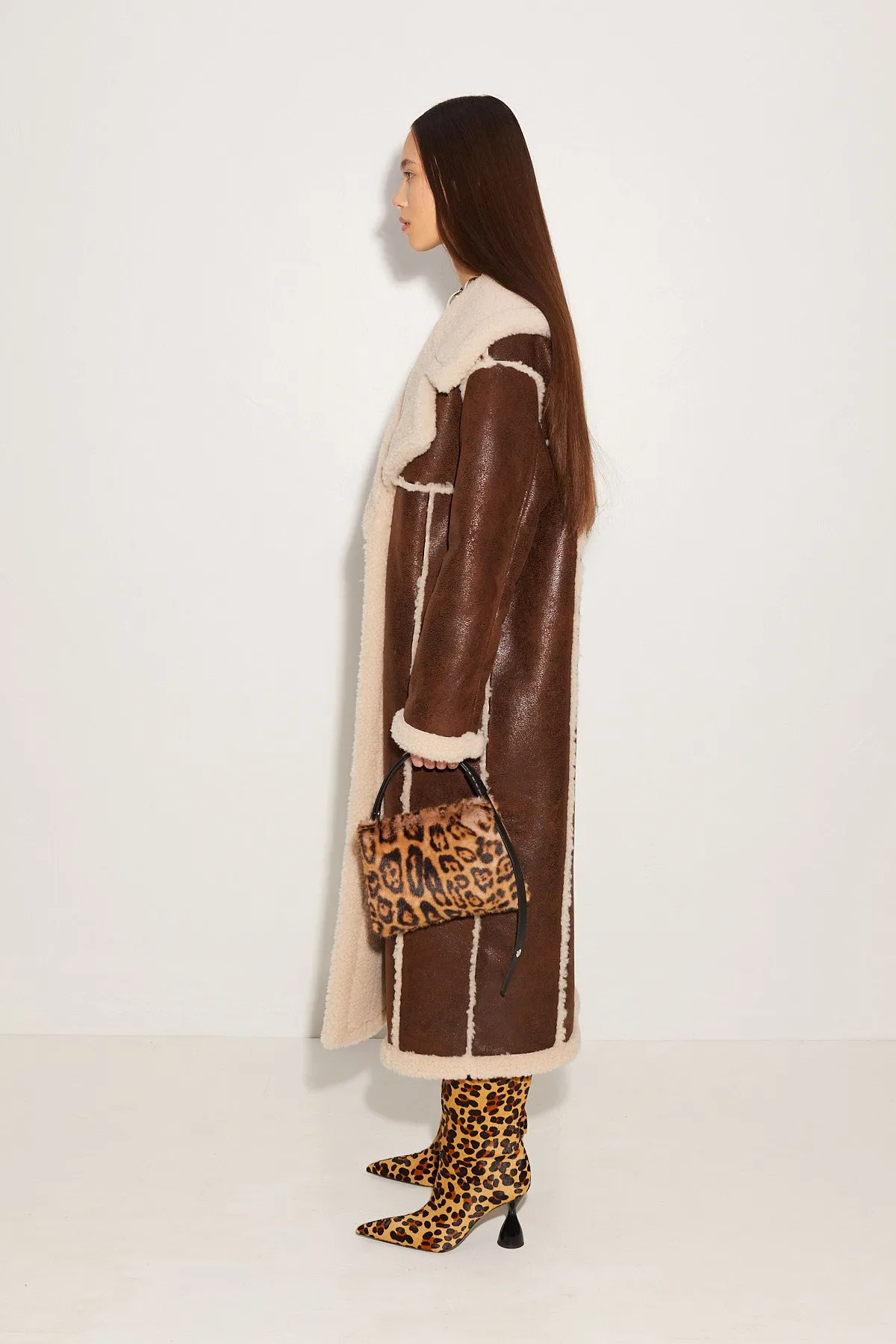 Jetz Coat in Choco Brown sold by Simon Miller product image thumbnail 3