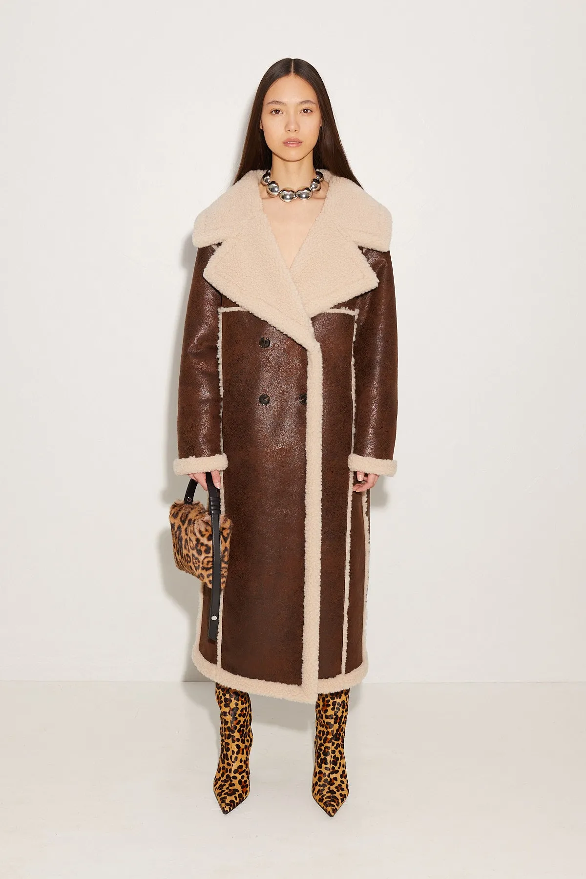 Jetz Coat in Choco Brown sold by Simon Miller