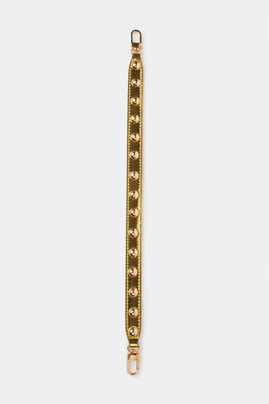Chrome Studded Strap in Star Gold sold by Simon Miller