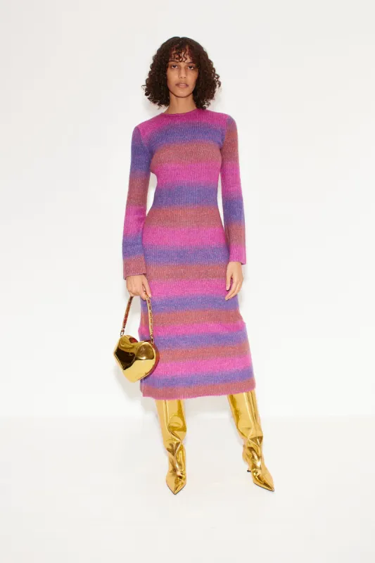 Axon Dress in Distorted Stripe made by Simon Miller