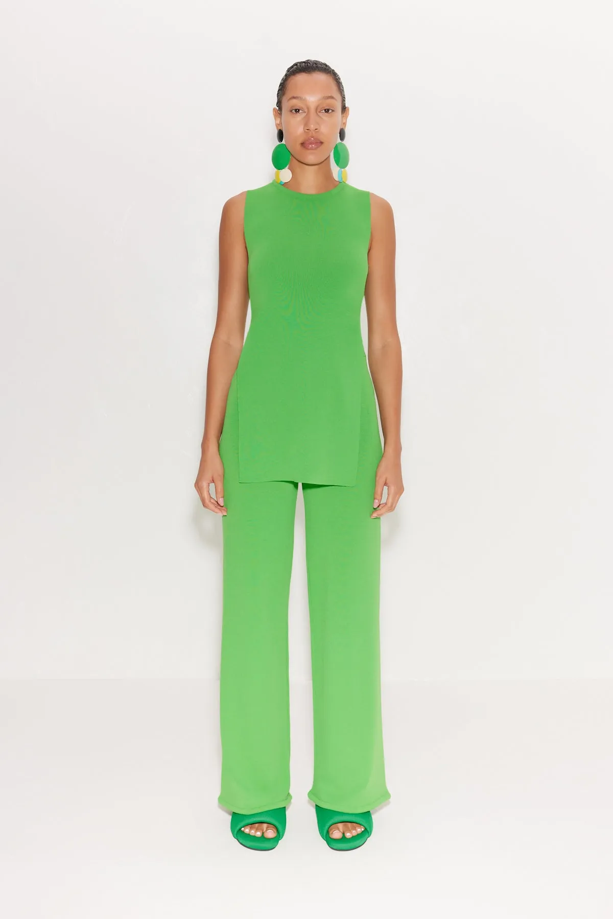 Knits By Jabber Pant in Gummy Green sold by Simon Miller