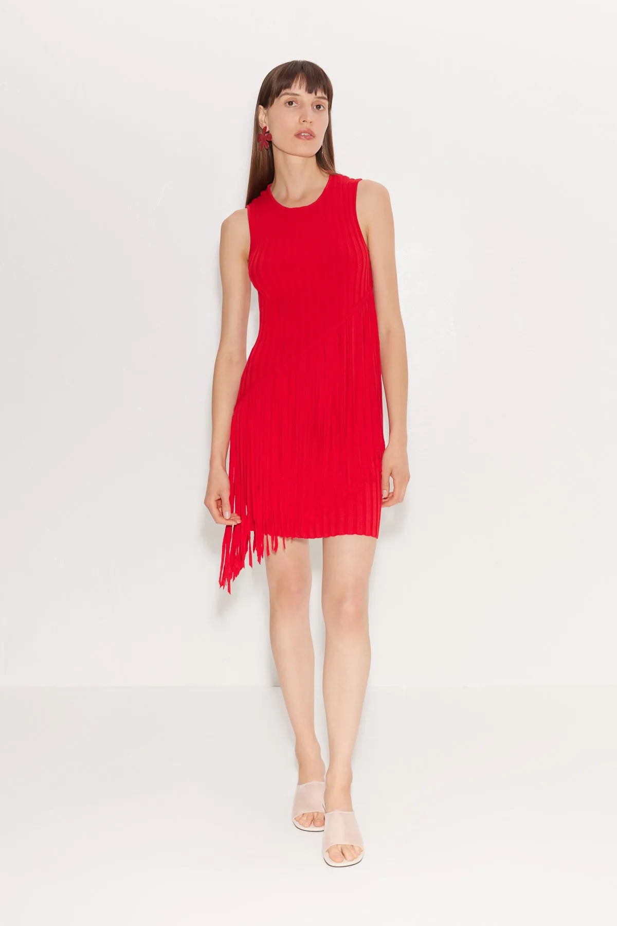 Spiral Mini Knit Dress in Paprika sold by Simon Miller product image thumbnail 4