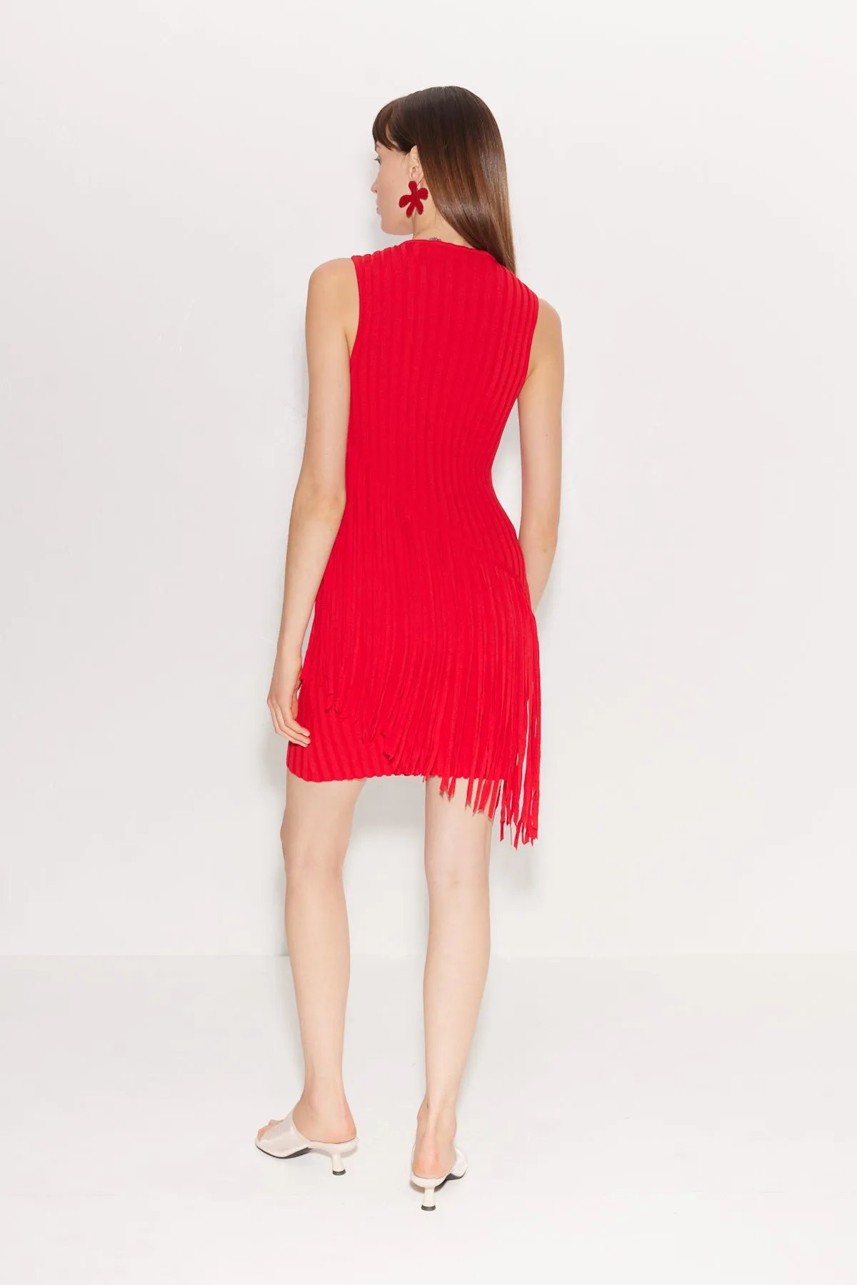 Spiral Mini Knit Dress in Paprika sold by Simon Miller product image thumbnail 3