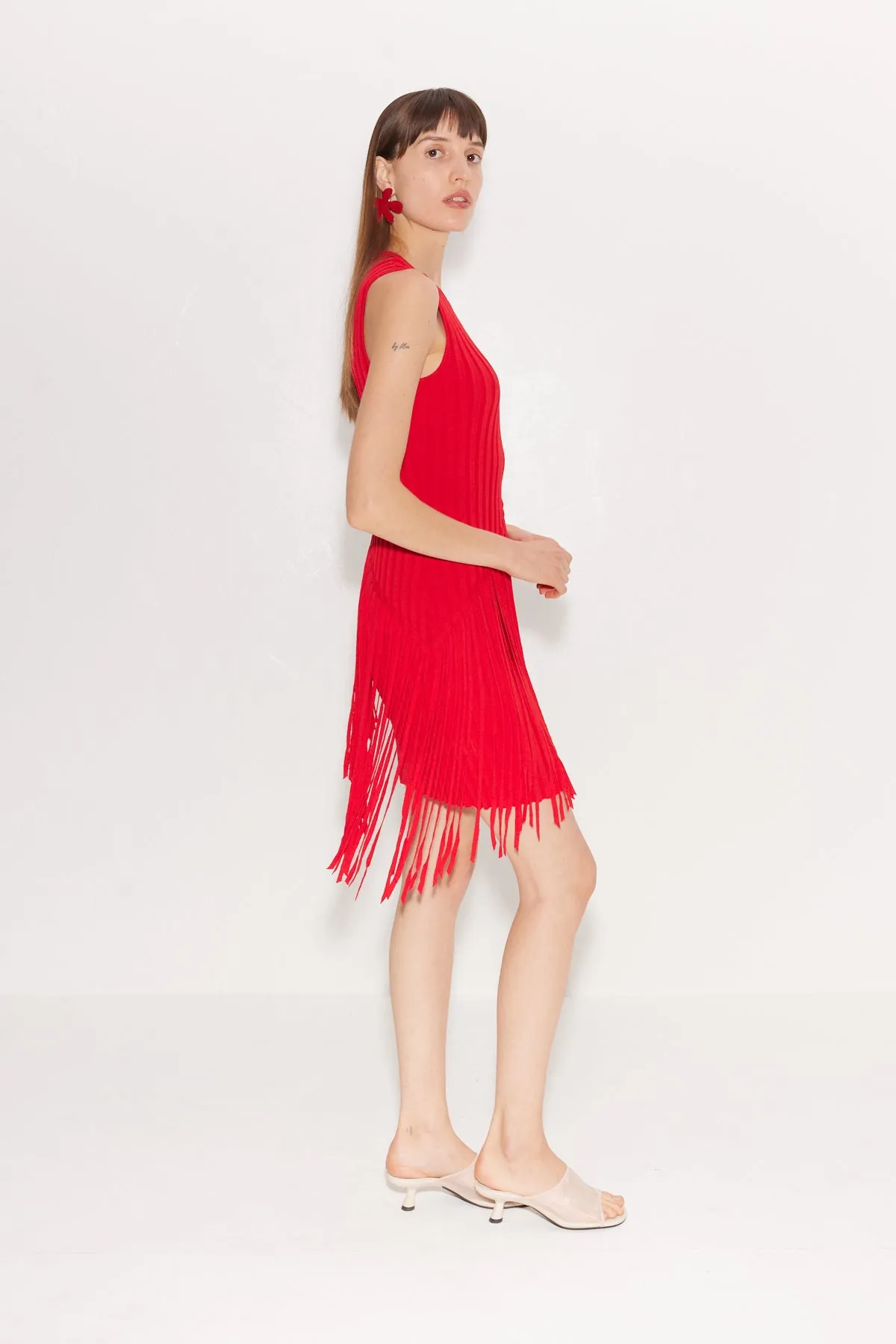 Spiral Mini Knit Dress in Paprika sold by Simon Miller product image thumbnail 2