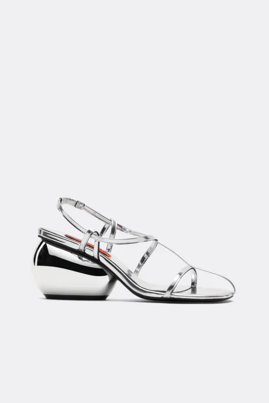 Moderno Sandal in Silver made by Simon Miller