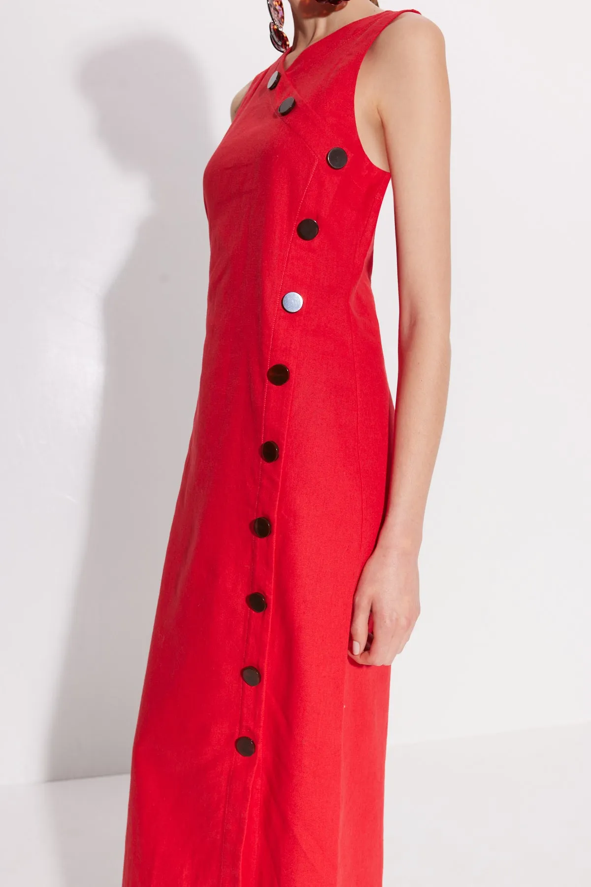 Phoenix Linen Dress in Paprika sold by Simon Miller product image thumbnail 2