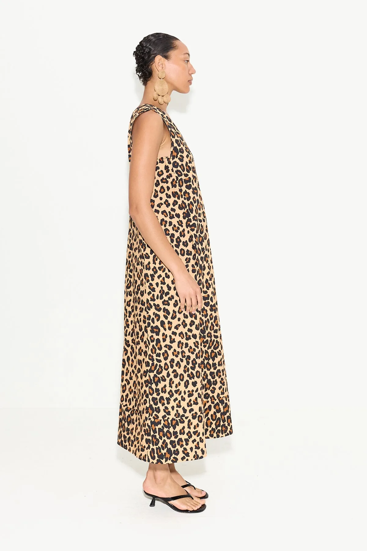 Mar Poplin Dress in Cheetah sold by Simon Miller product image thumbnail 3