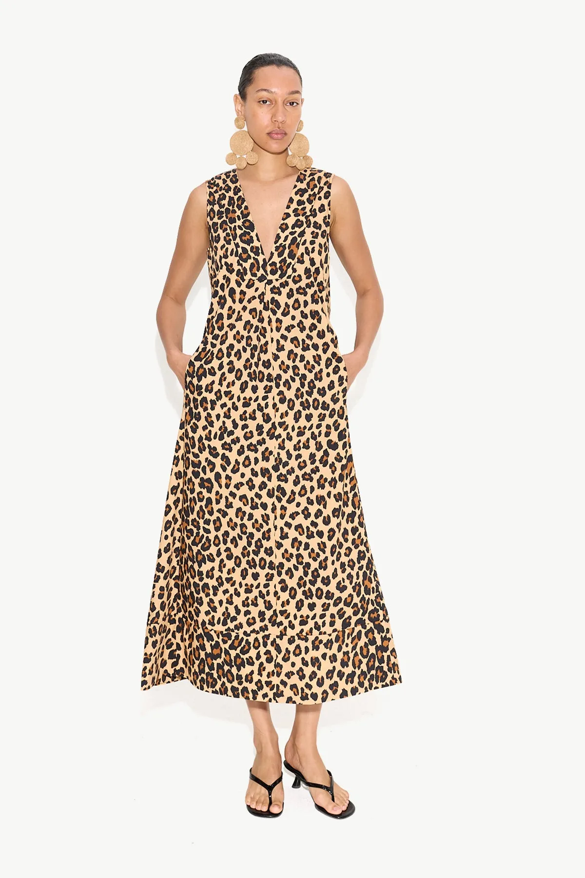 Mar Poplin Dress in Cheetah sold by Simon Miller product image thumbnail 2