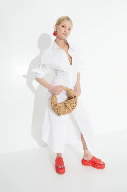 Loch Dress in Macadamia sold by Simon Miller