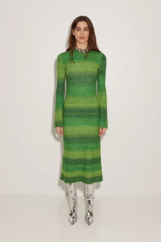 Axon Dress in Gummy Green Multi made by Simon Miller