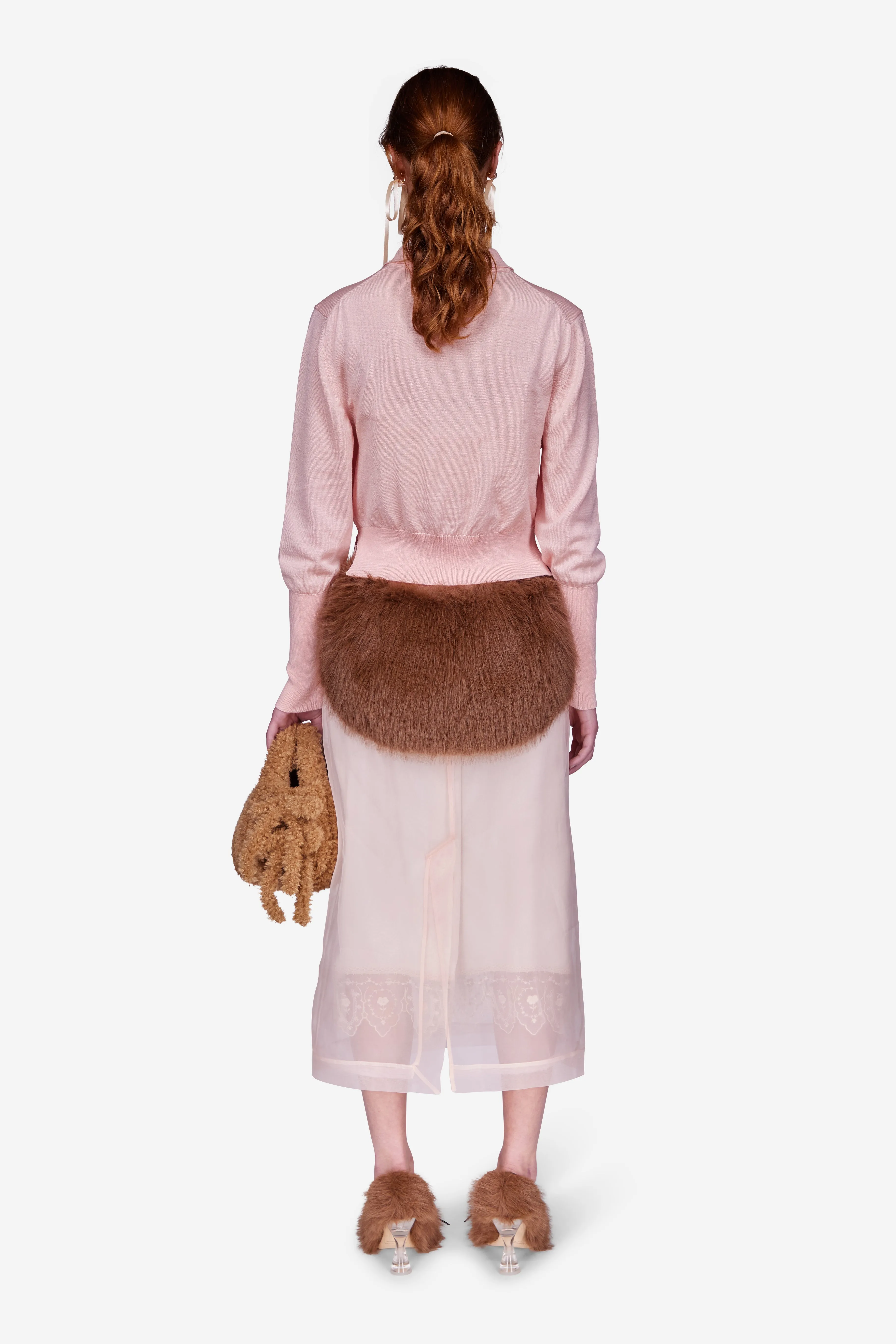 Embellished Merino Silk Knit Polo Jumper sold by Simone Rocha product image thumbnail 3