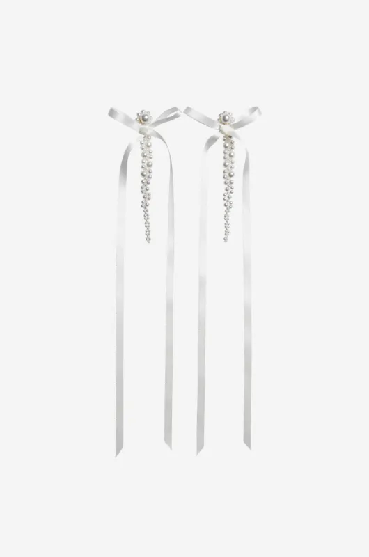 Bow Ribbon Drip Earrings sold by Simone Rocha