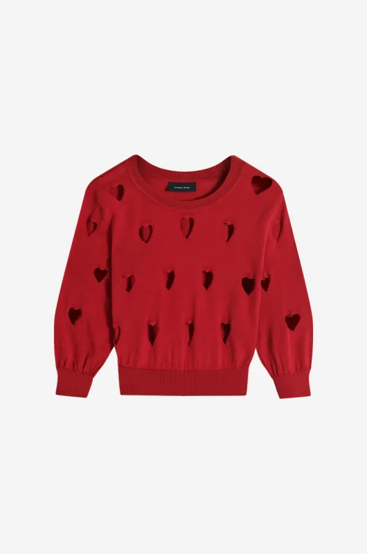 Cut Out Love Heart Jumper sold by Simone Rocha