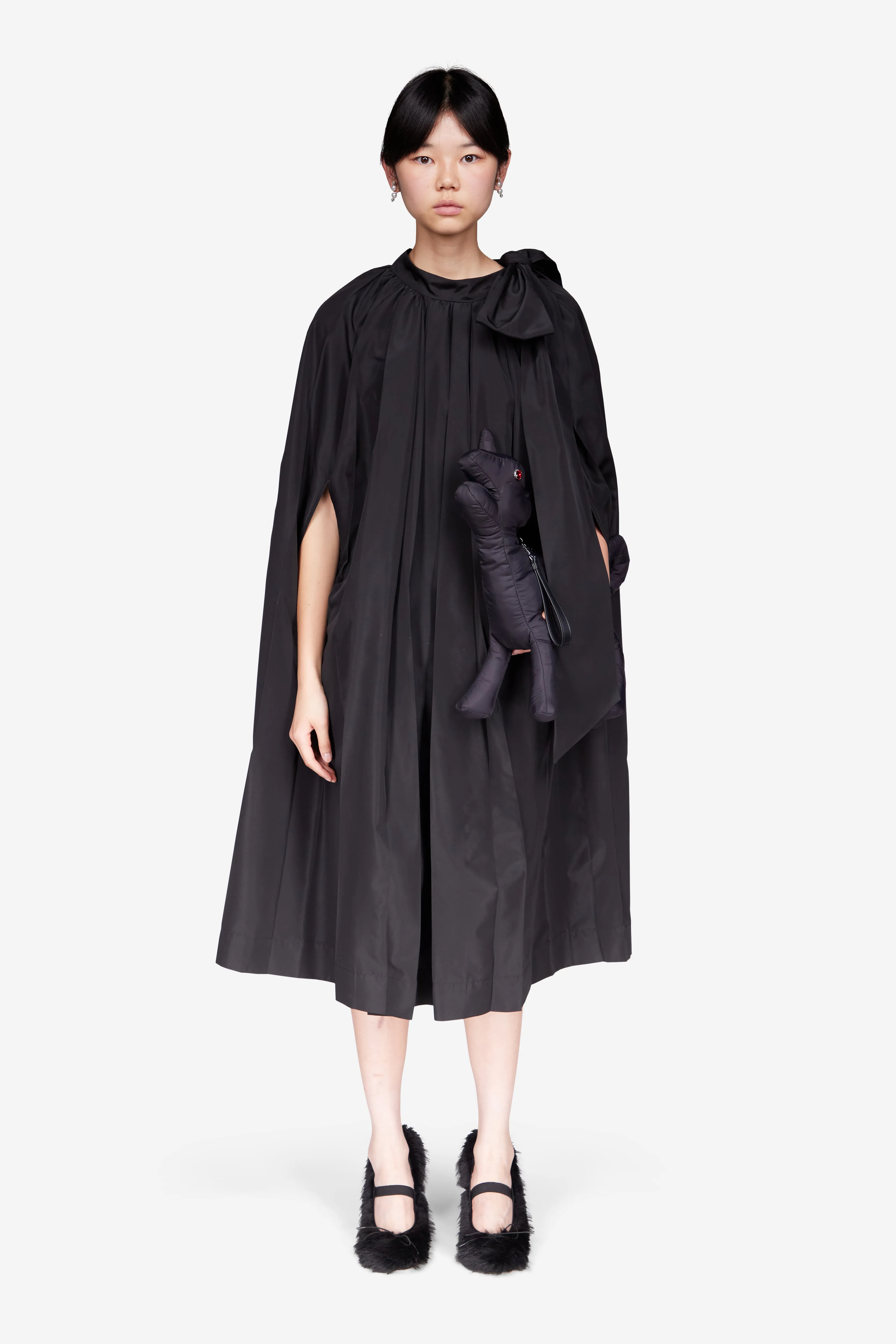 Pleated Cascade Cape Dress sold by Simone Rocha