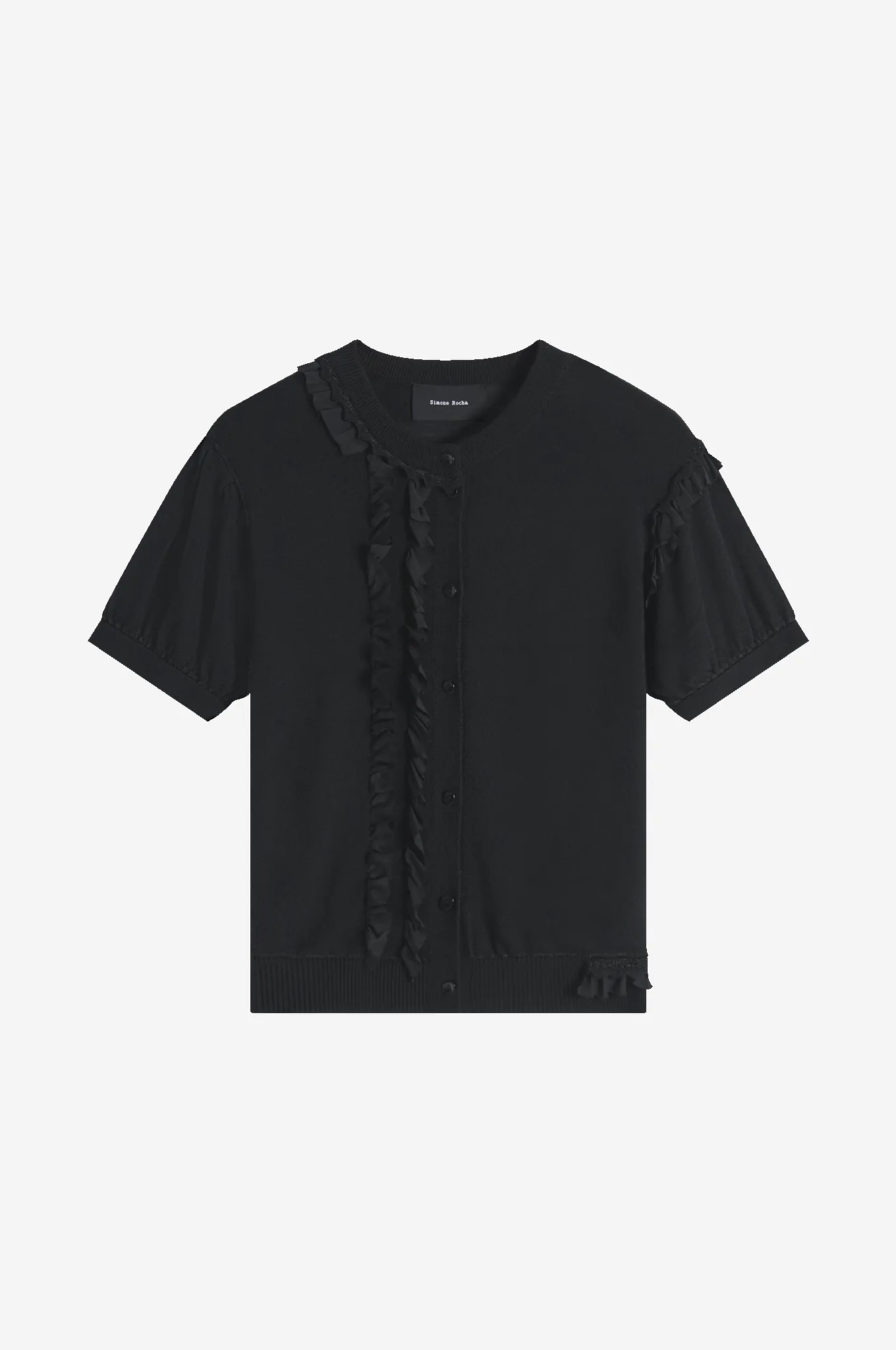 Frilly Short Sleeve Cardigan sold by Simone Rocha