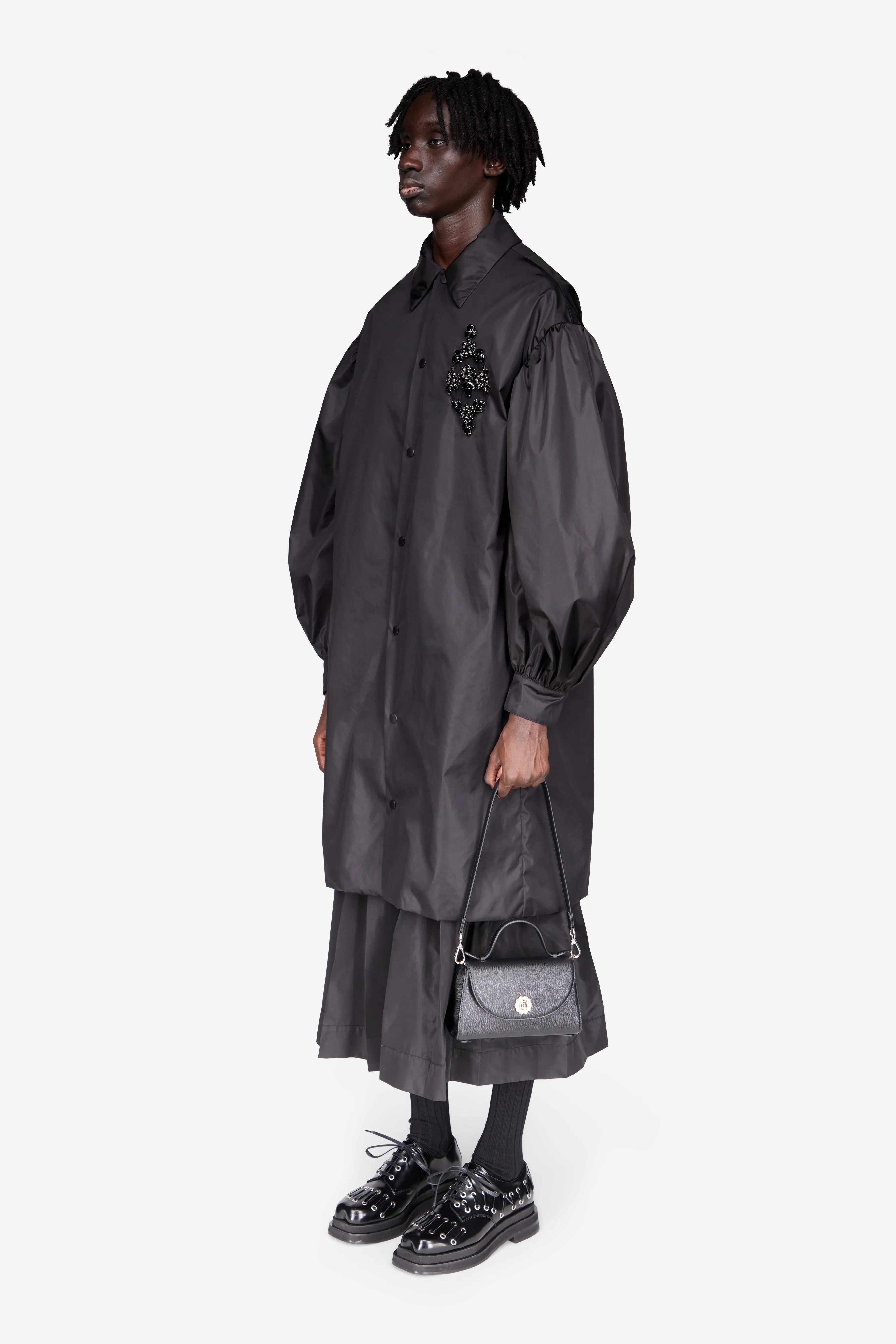 Embellished Long Puff Sleeve Utility Coat sold by Simone Rocha product image thumbnail 2