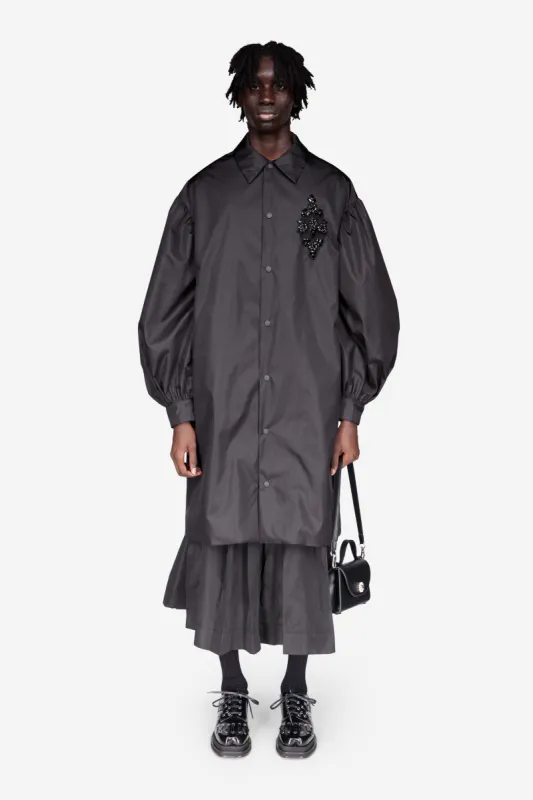 Embellished Long Puff Sleeve Utility Coat sold by Simone Rocha