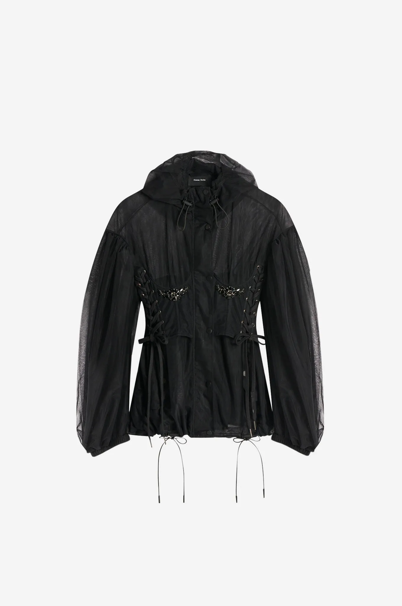 Embellished Sheer Corset Parka sold by Simone Rocha