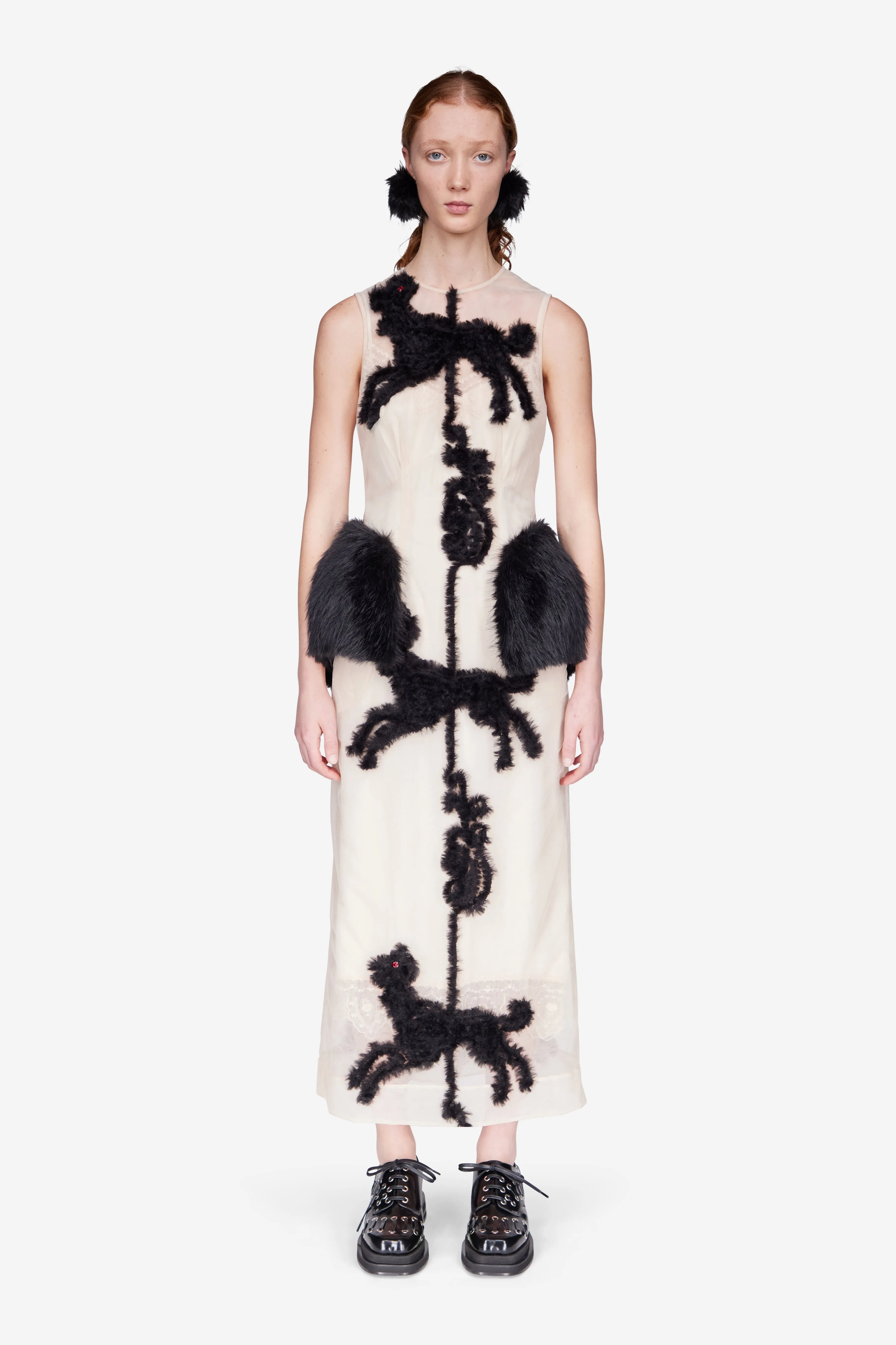 Creature Sleeveless Dart Dress sold by Simone Rocha