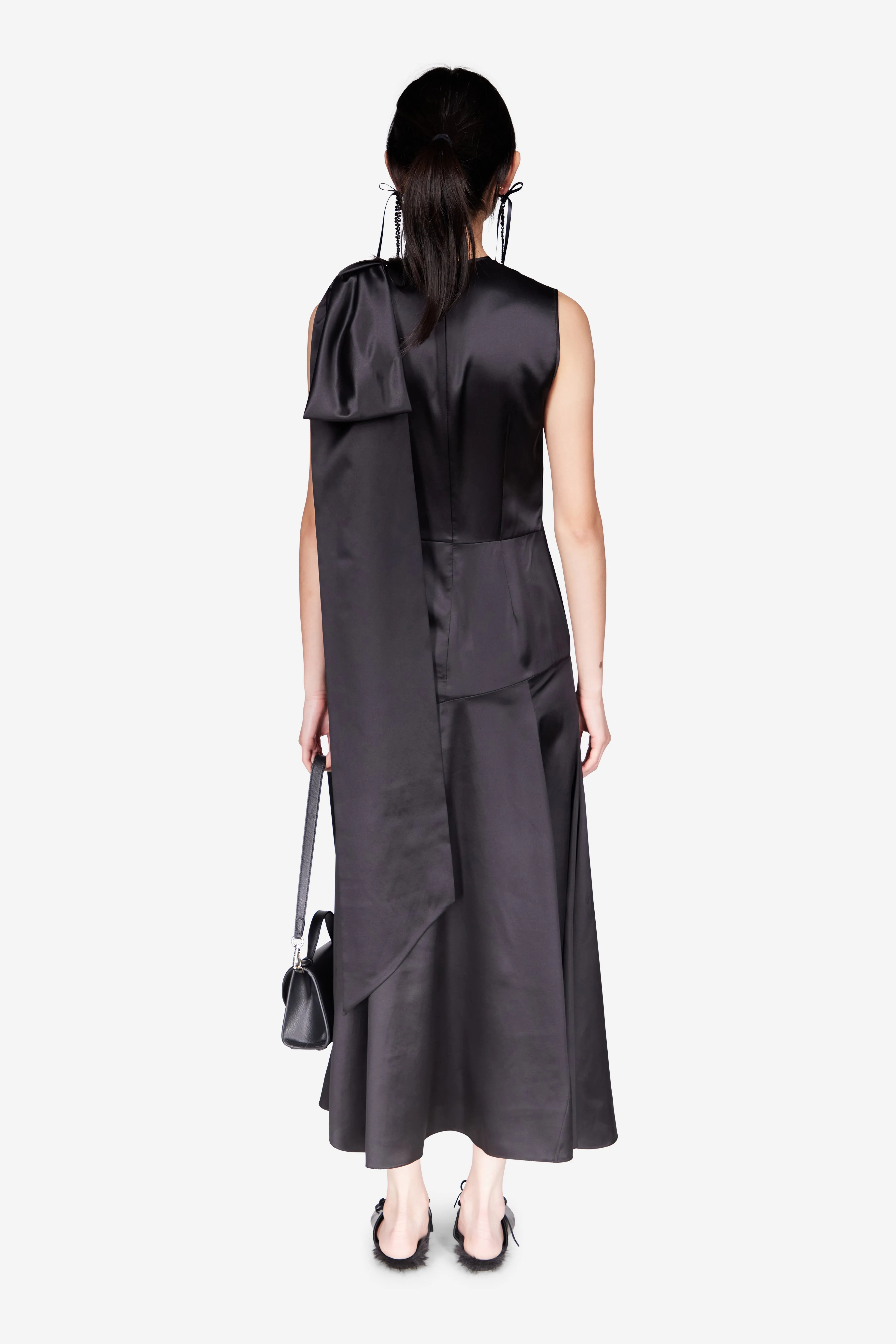 Shoulder Bow Bias Cut Dress sold by Simone Rocha product image thumbnail 3