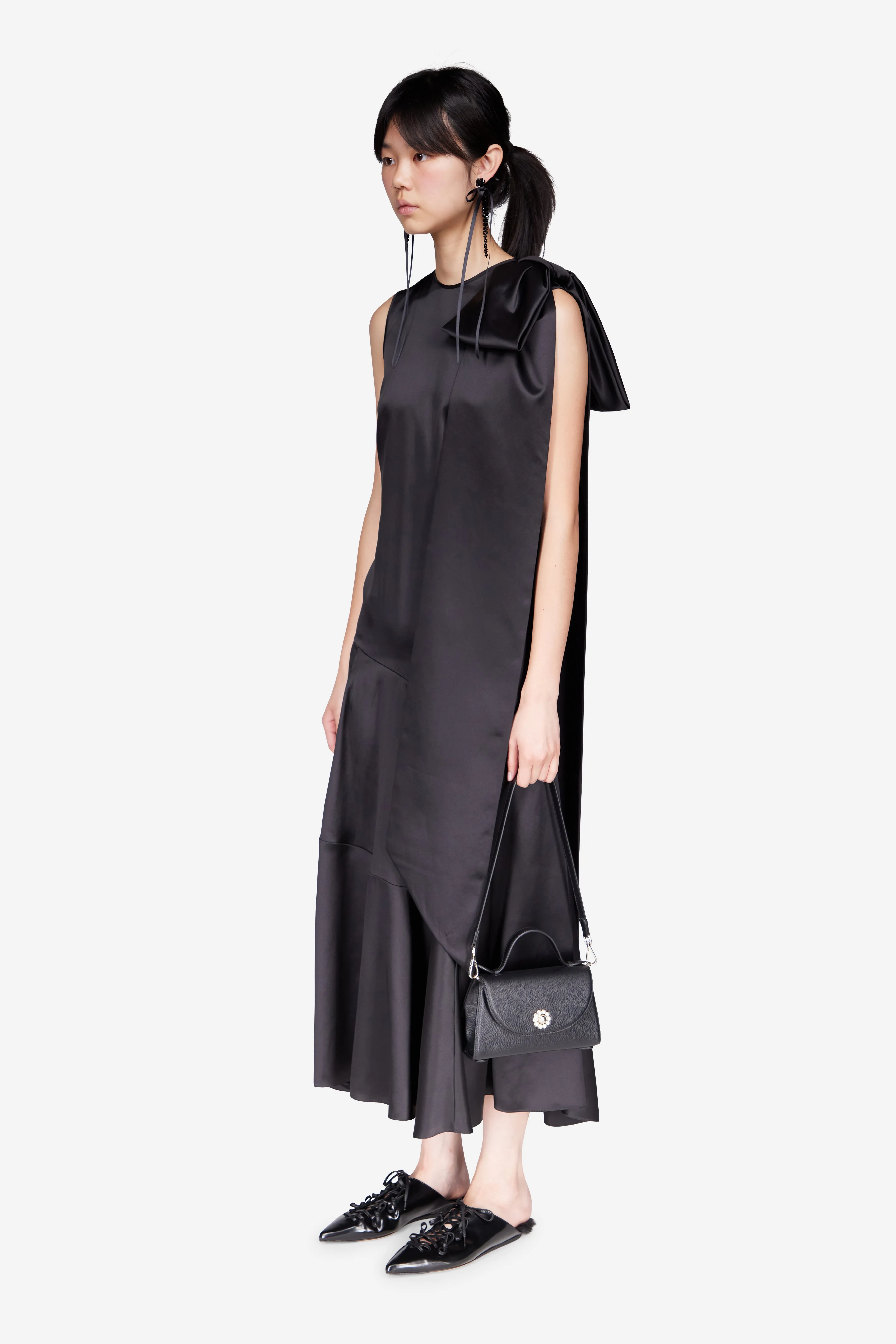 Shoulder Bow Bias Cut Dress sold by Simone Rocha product image thumbnail 2