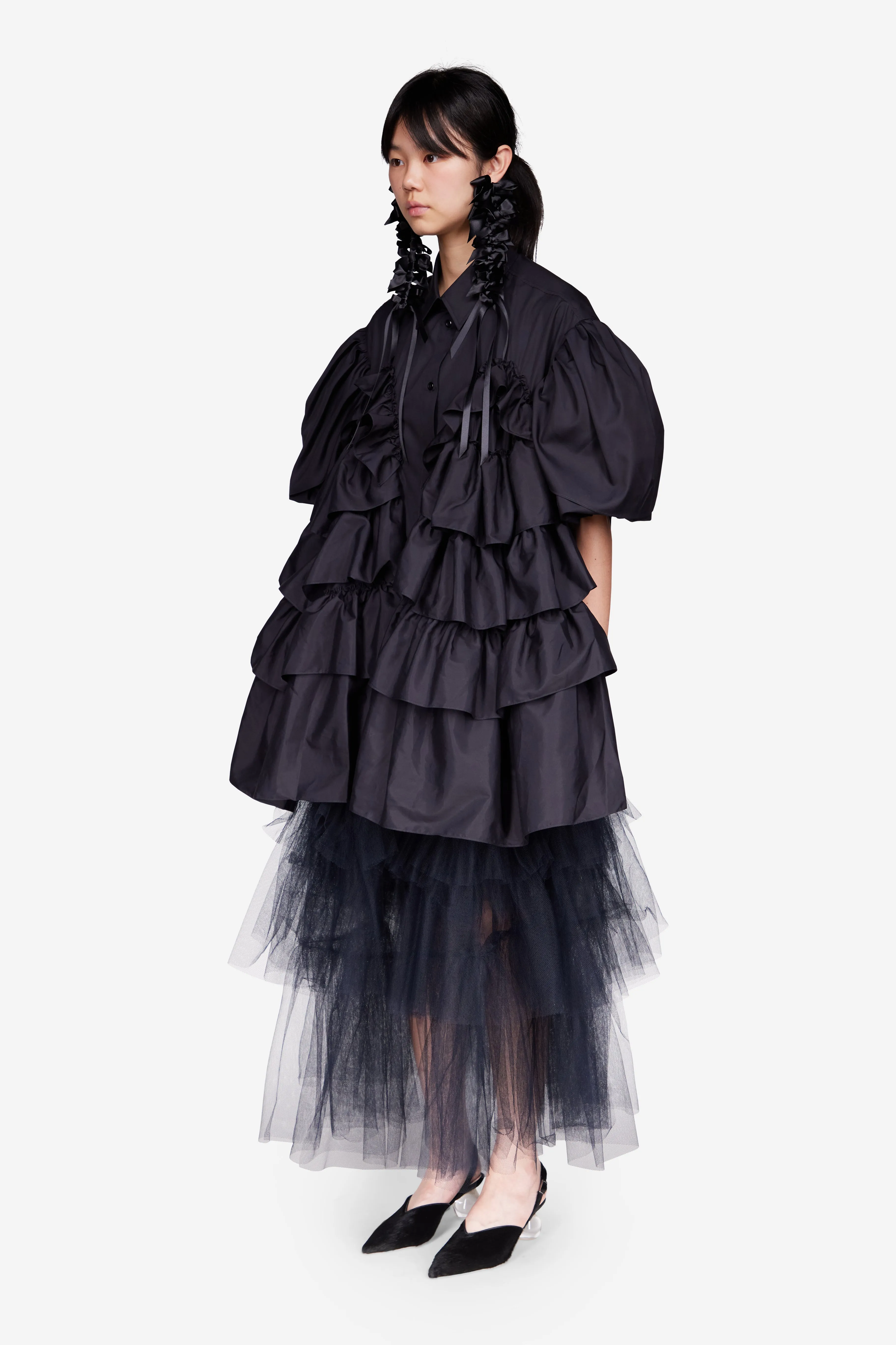 Petal Sleeve Frill Shirt sold by Simone Rocha product image thumbnail 2