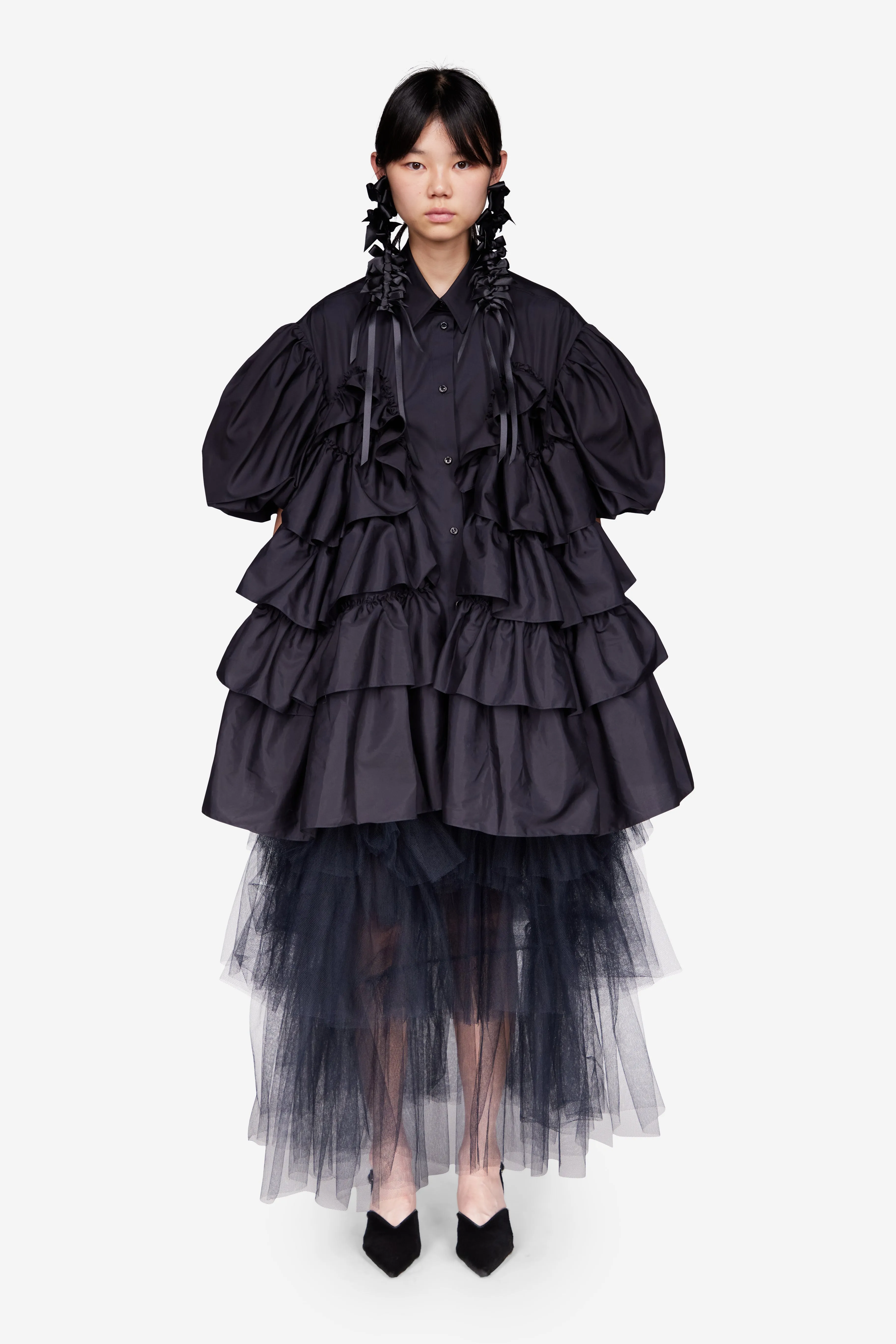 Petal Sleeve Frill Shirt sold by Simone Rocha