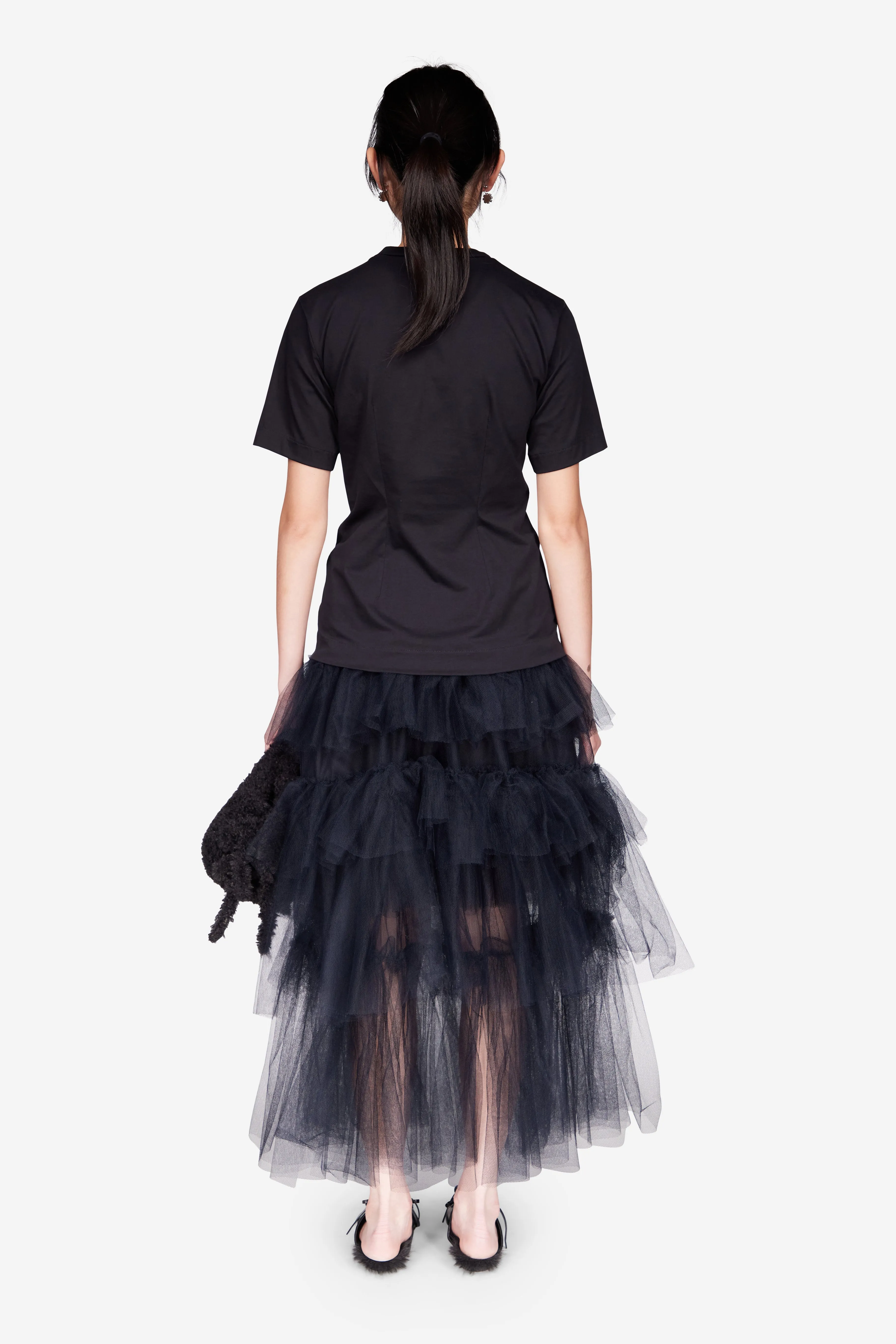 Tulle Paneled Bust T-Shirt sold by Simone Rocha product image thumbnail 3