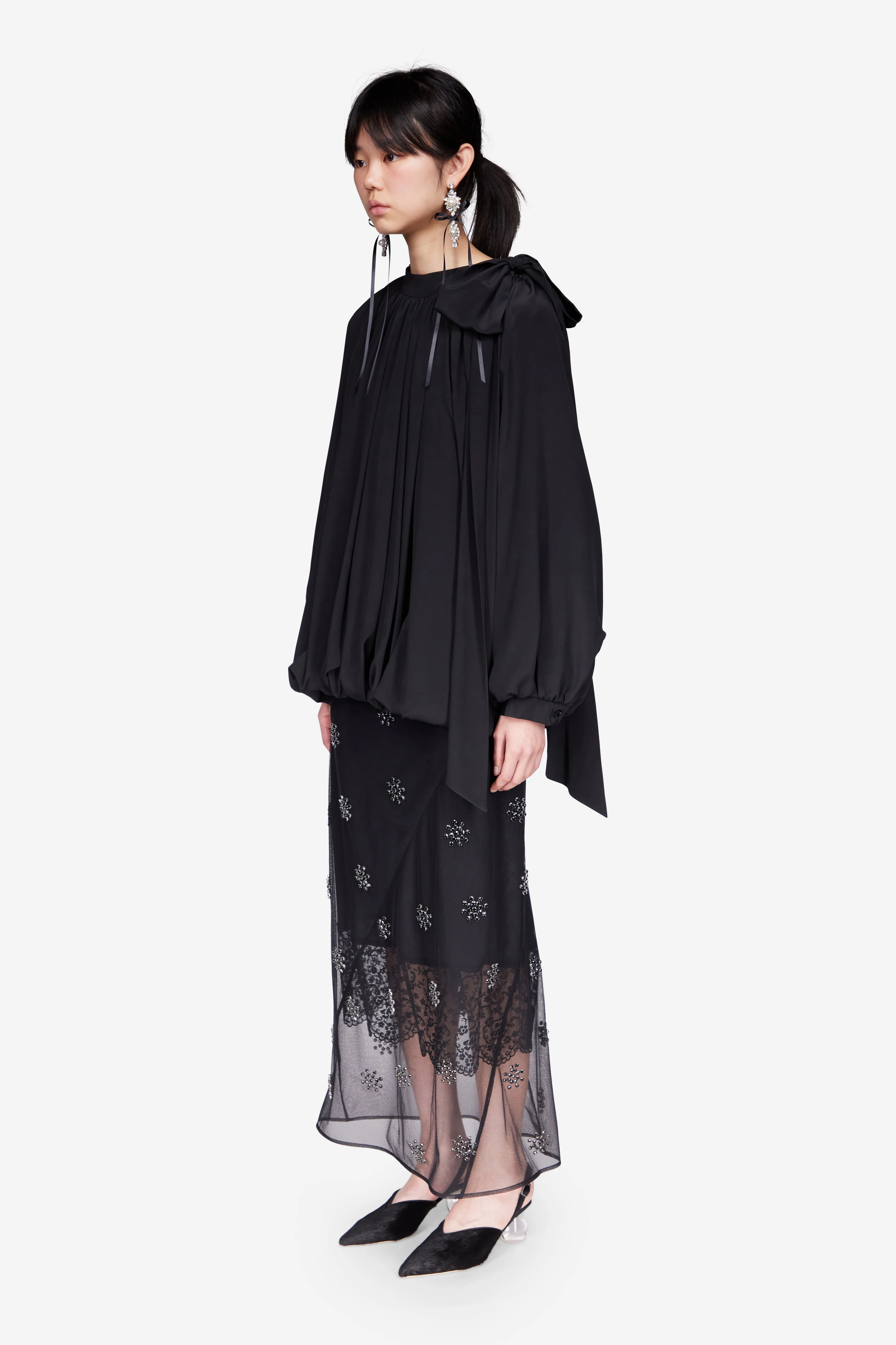 Shoulder Bow Balloon Top sold by Simone Rocha product image thumbnail 2