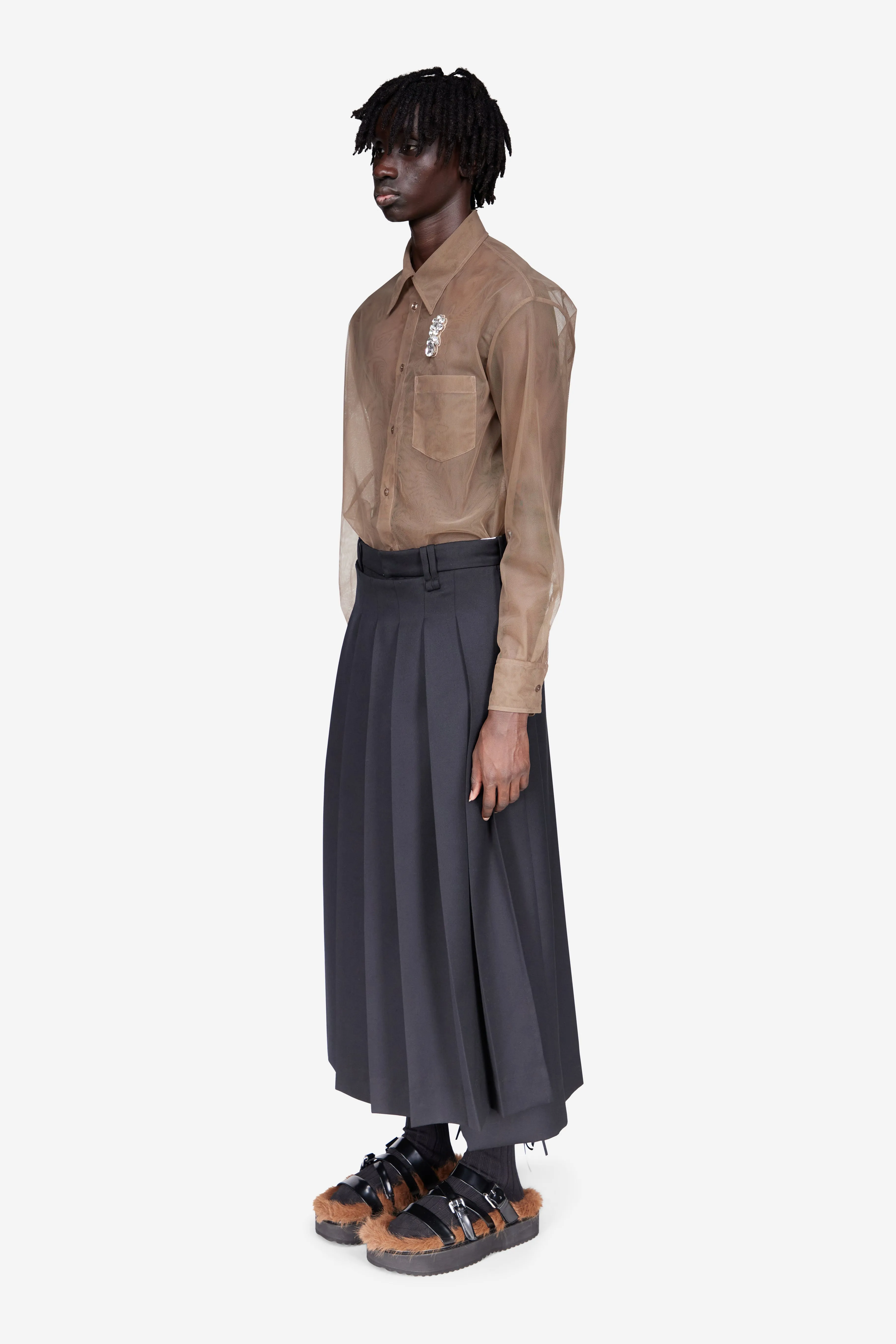 Sheer Embellished Classic Fit Shirt sold by Simone Rocha product image thumbnail 2