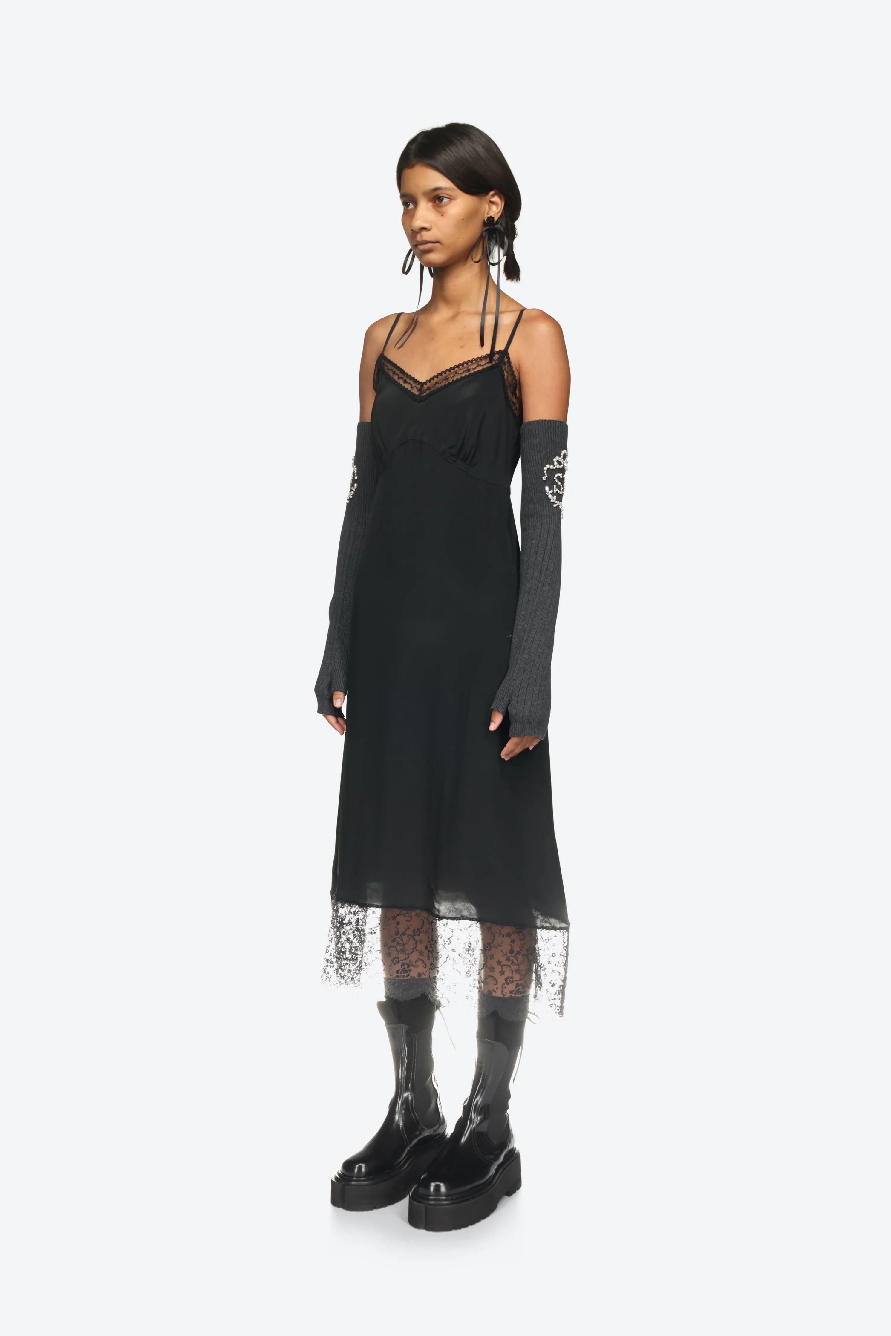 Lace Trim Slip Dress sold by Simone Rocha product image thumbnail 4