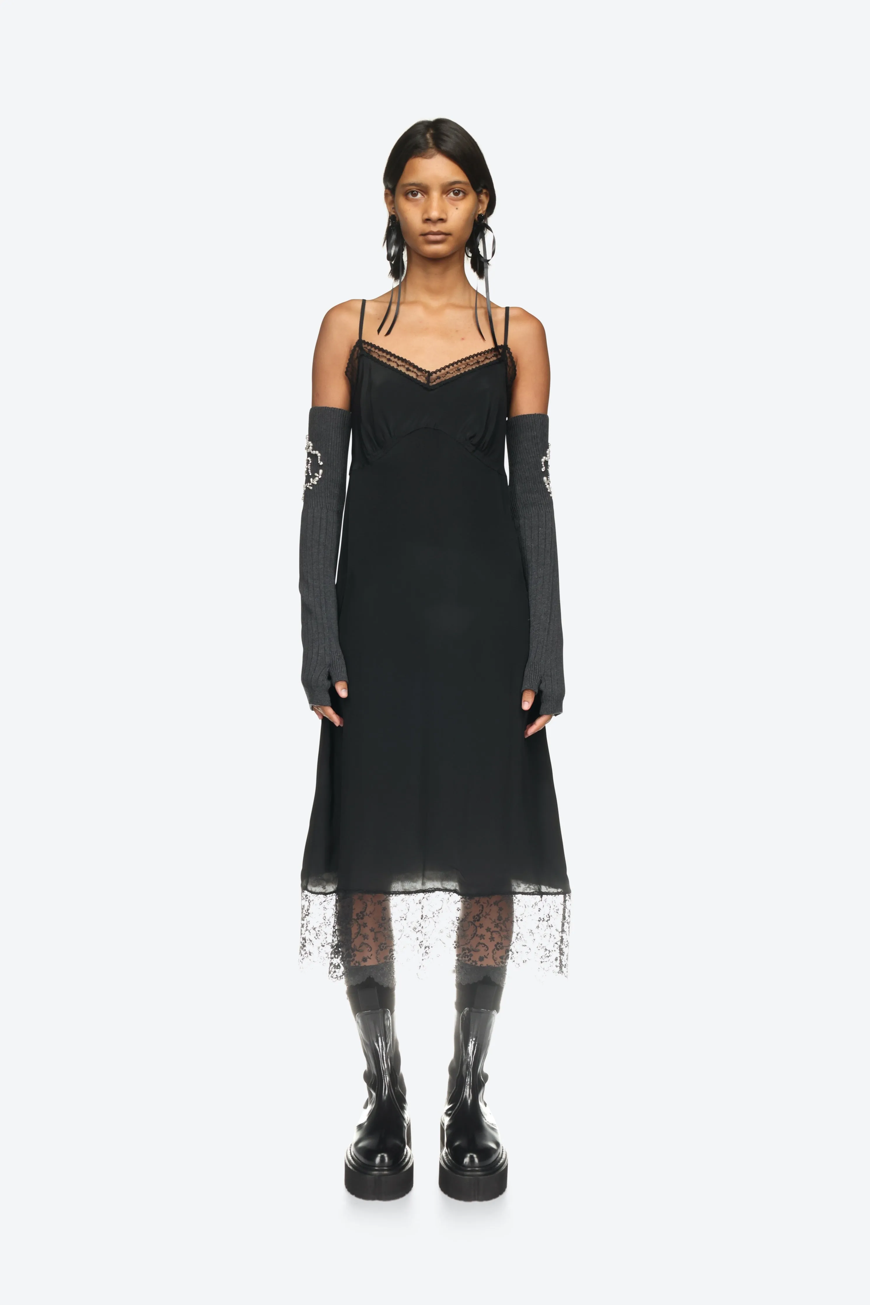 Lace Trim Slip Dress sold by Simone Rocha product image thumbnail 3