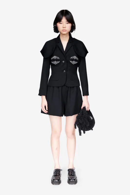 Embroidered Bust Fitted Cap Jacket sold by Simone Rocha