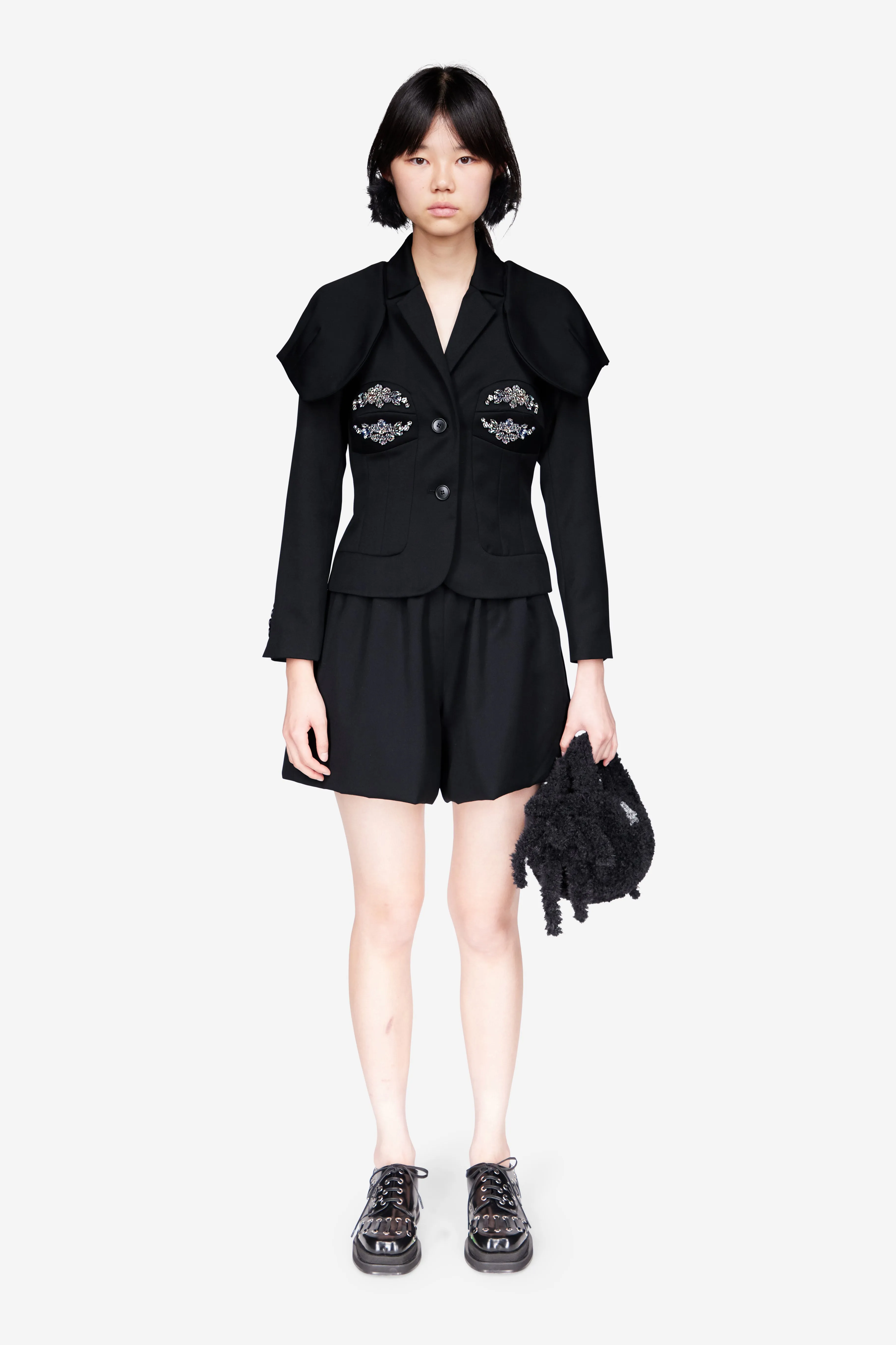 Embroidered Bust Fitted Cap Jacket sold by Simone Rocha