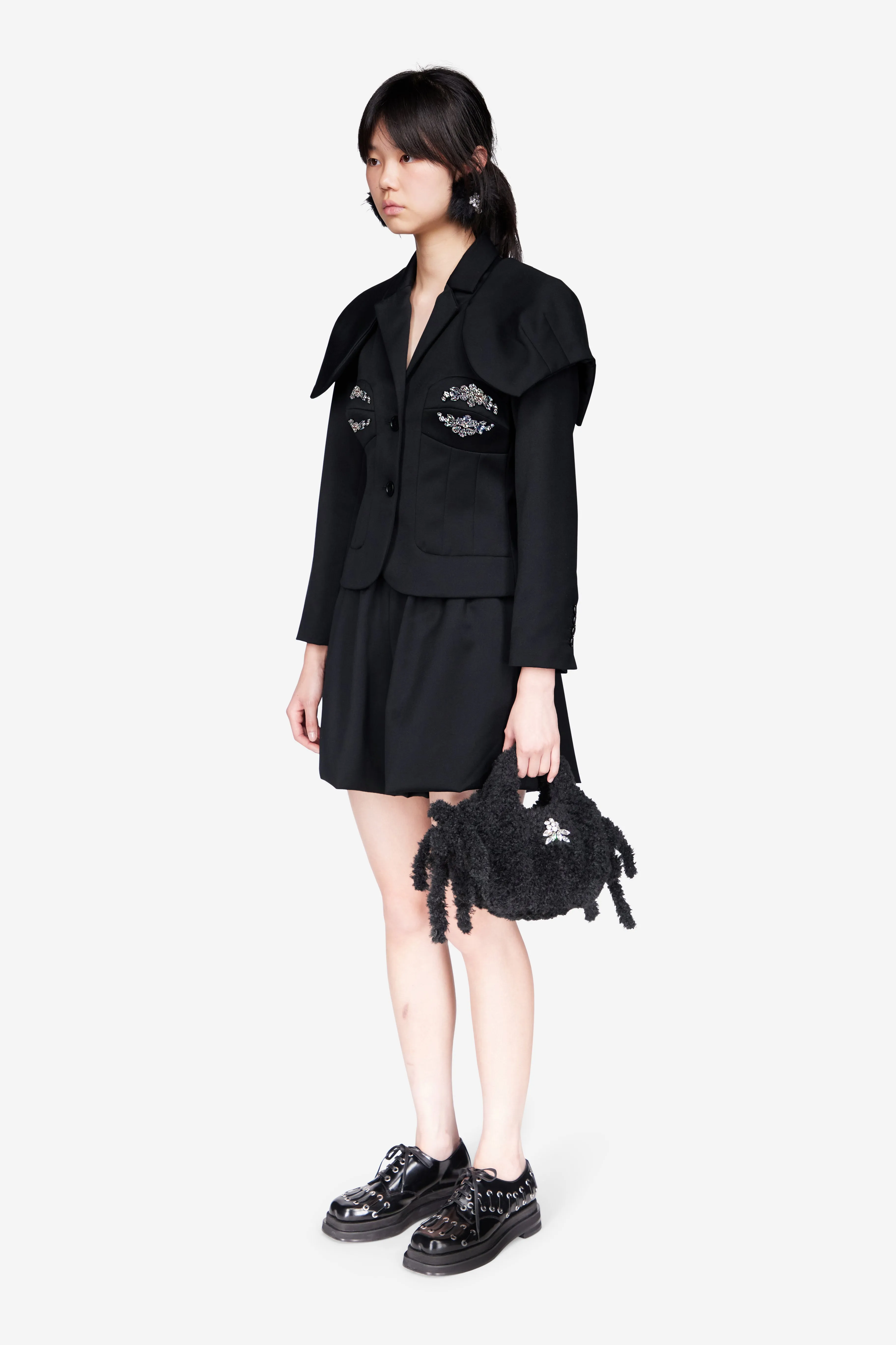 Embroidered Bust Fitted Cap Jacket sold by Simone Rocha product image thumbnail 2