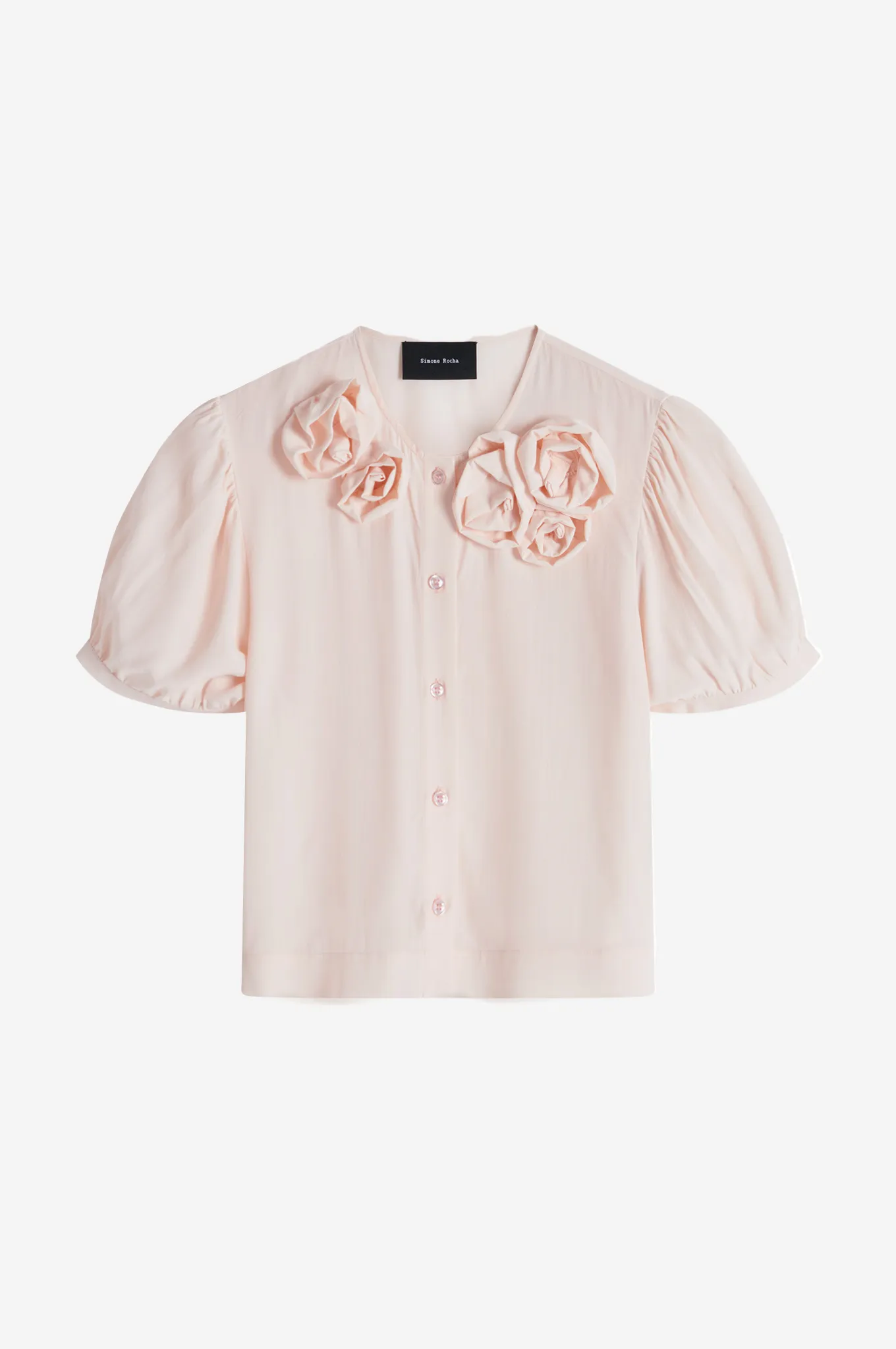 Clustered Rose Button Top sold by Simone Rocha
