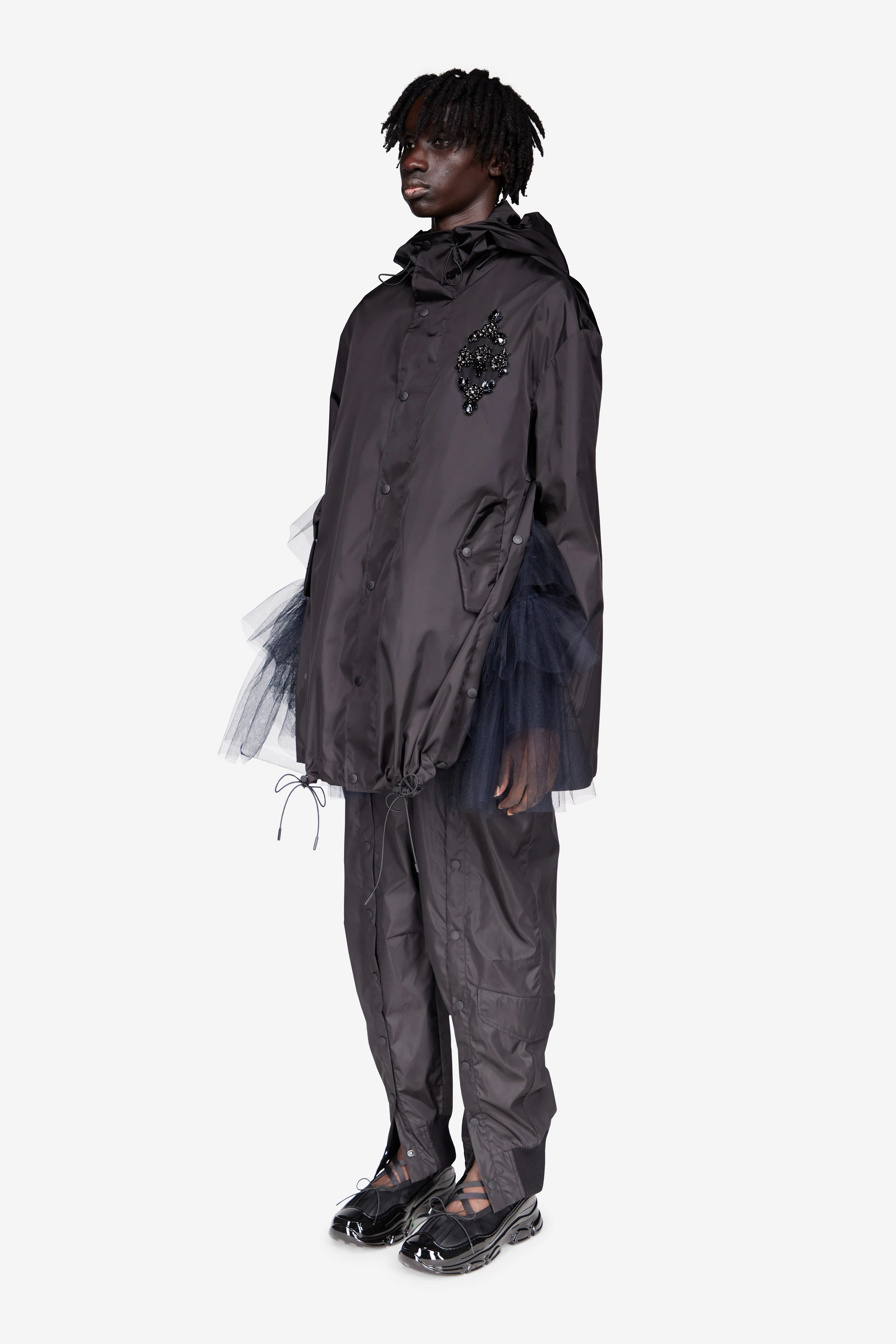 Embellished Button Placket Parka sold by Simone Rocha product image thumbnail 2