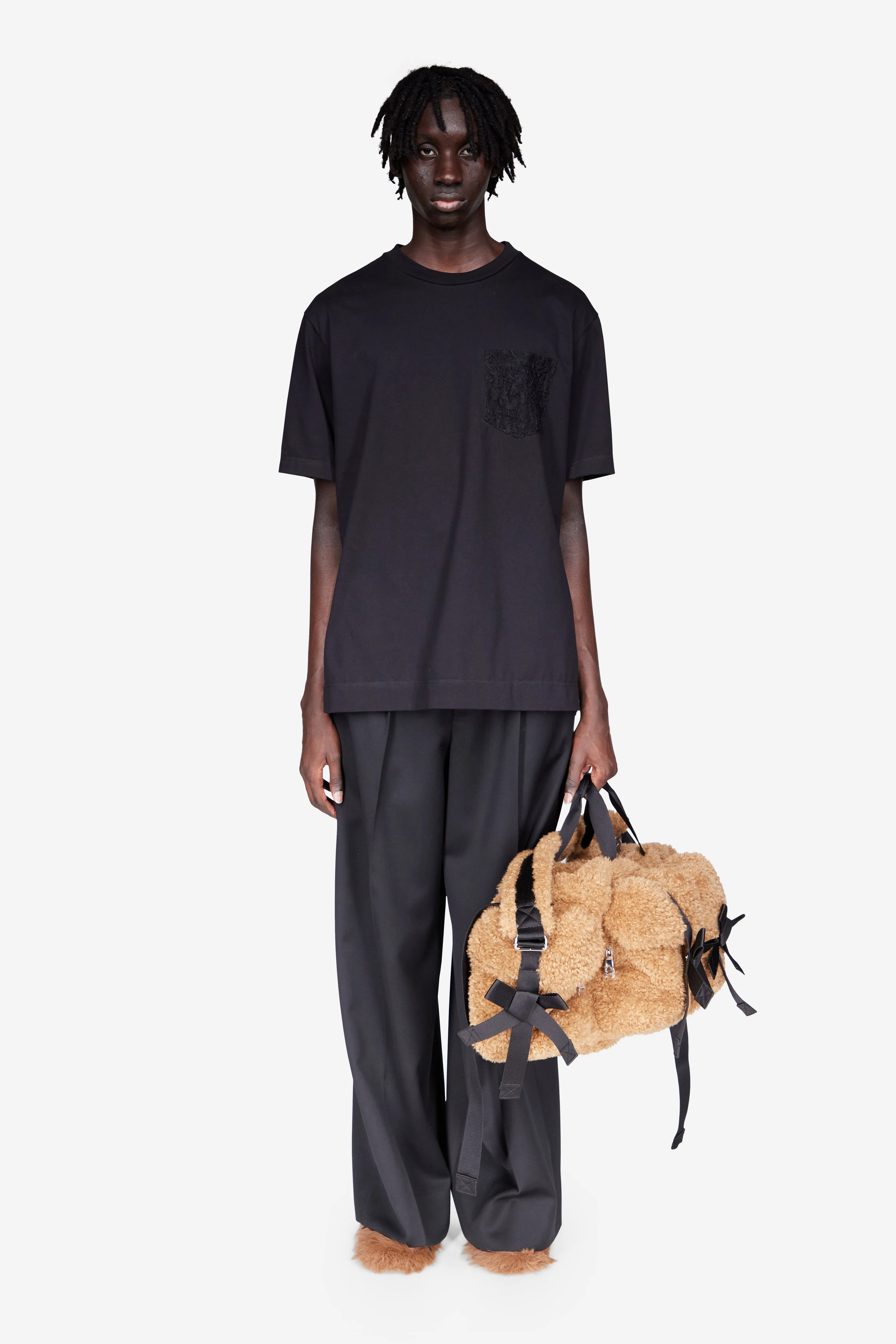 Sheer Lace Panel T-Shirt sold by Simone Rocha product image thumbnail 2