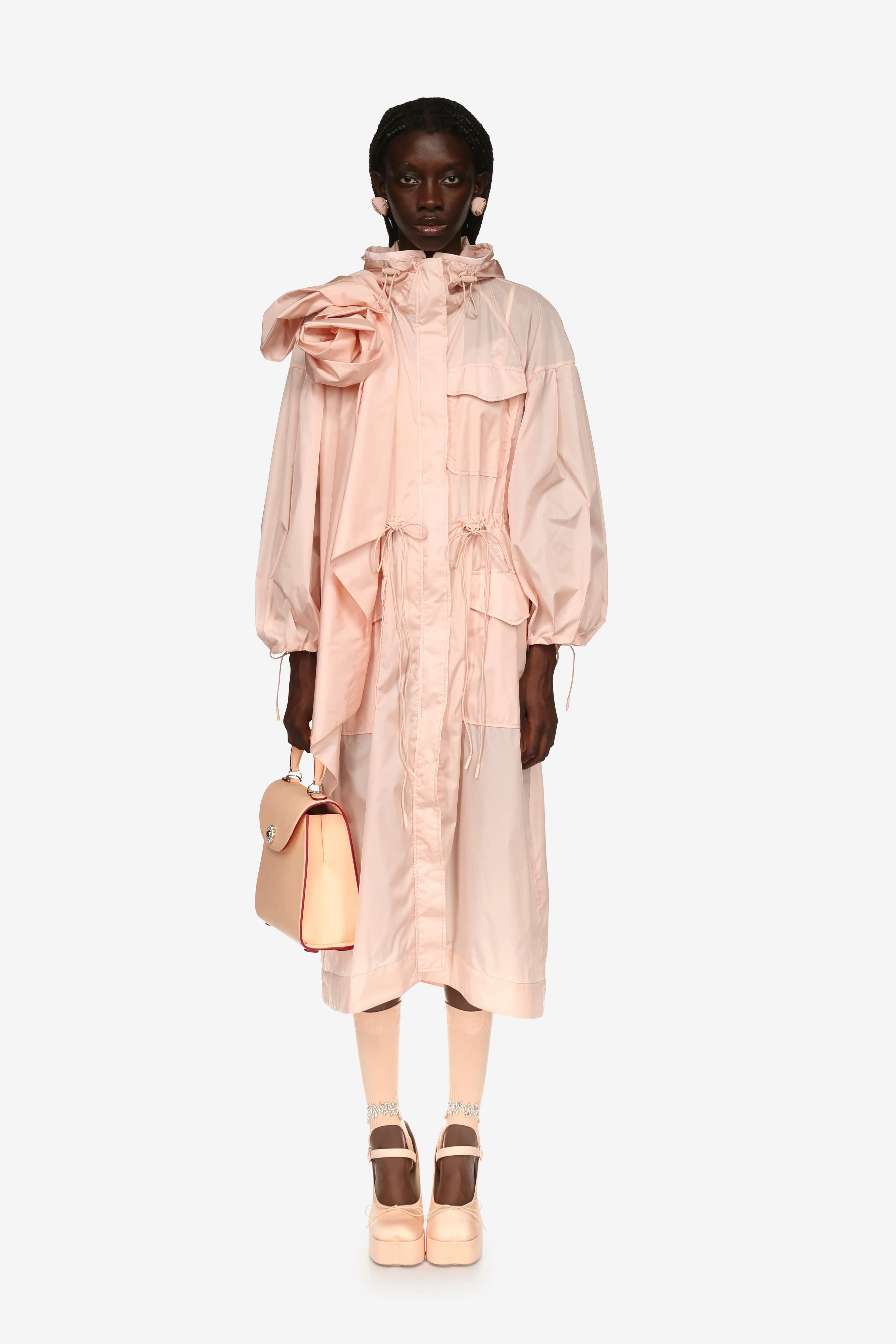 Pressed Rose Tech Parka sold by Simone Rocha