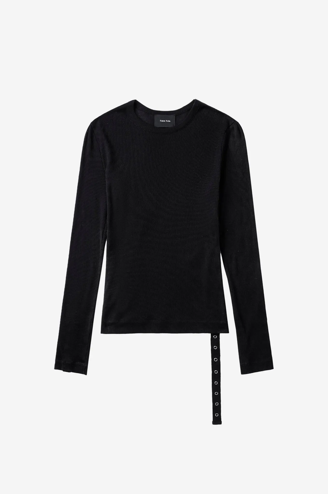 Ribbed Side Snap Fitted Top sold by Simone Rocha