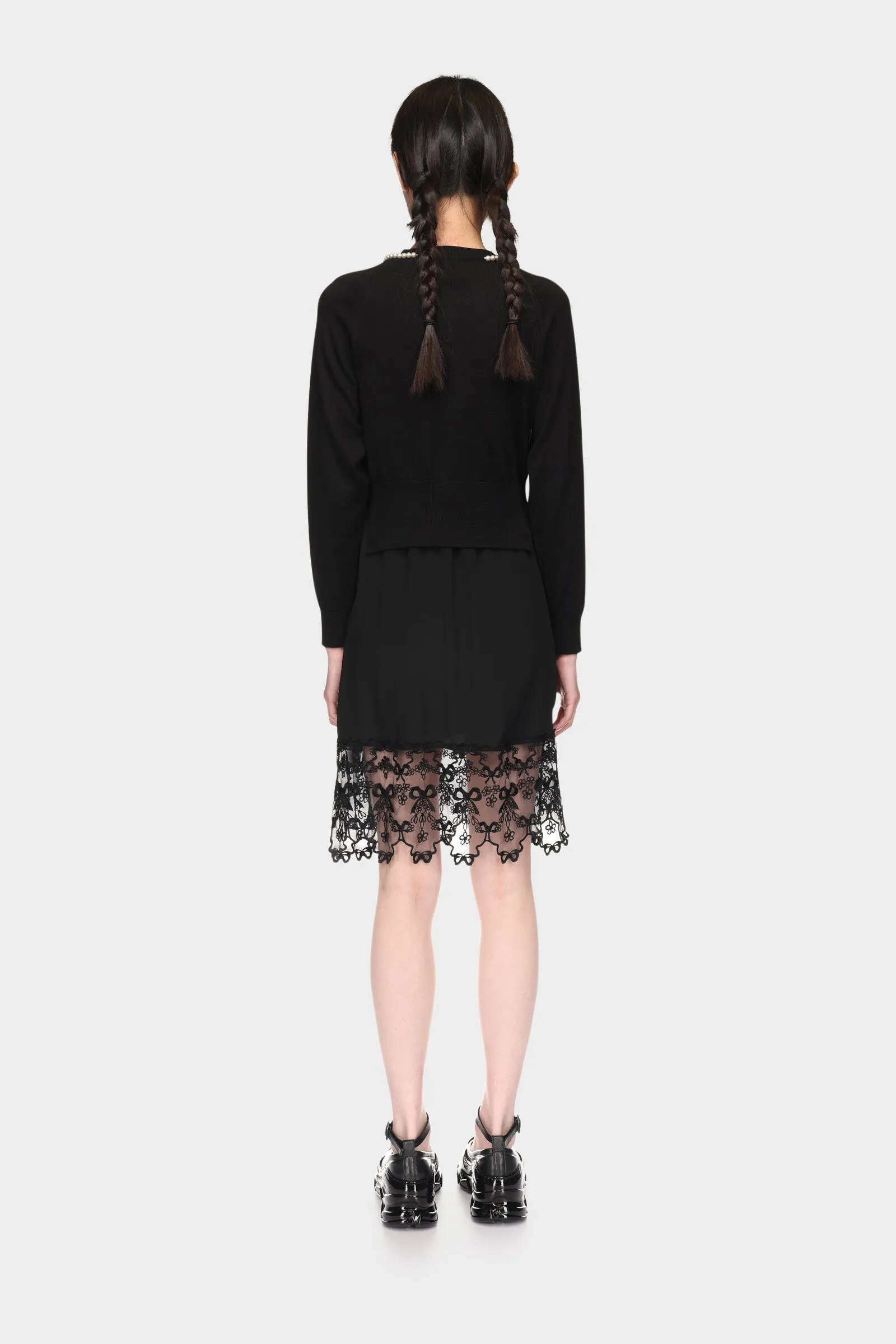 Fitted Cropped Cardigan sold by Simone Rocha product image thumbnail 3