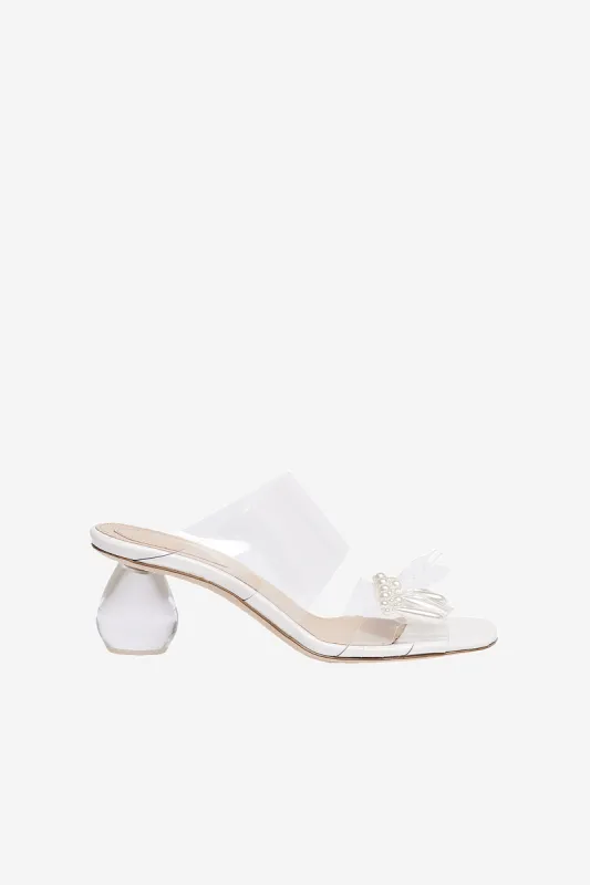Beaded Perspex Heel Sandal Pump sold by Simone Rocha