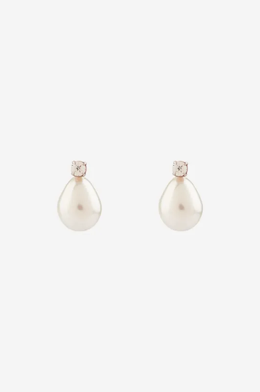 Pearl Egg Stud Earrings made by Simone Rocha