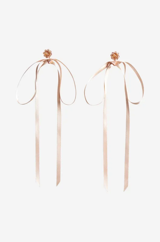 Bow Ribbon Stud Earrings sold by Simone Rocha