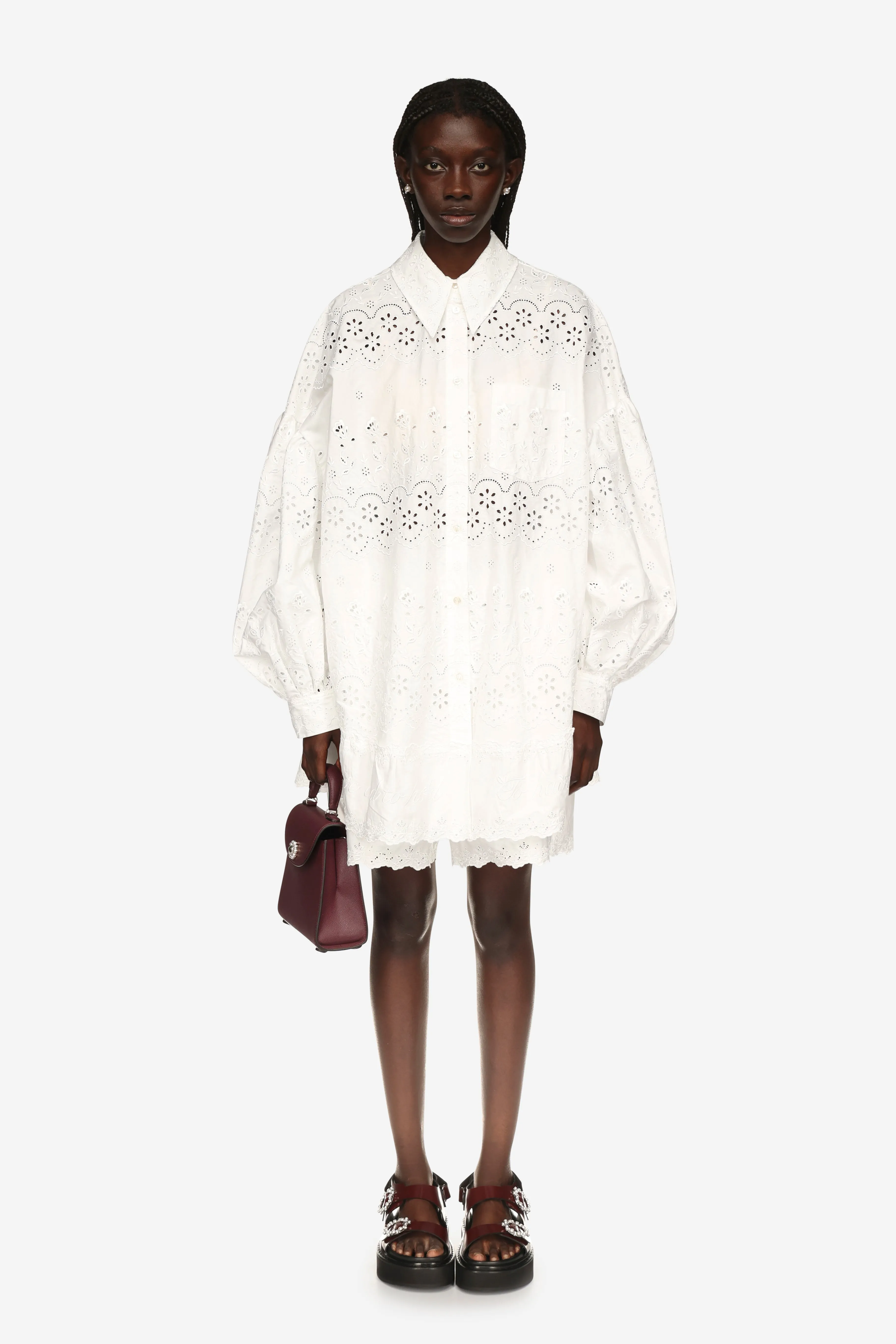 Signature Sleeve Short Shirt Dress sold by Simone Rocha